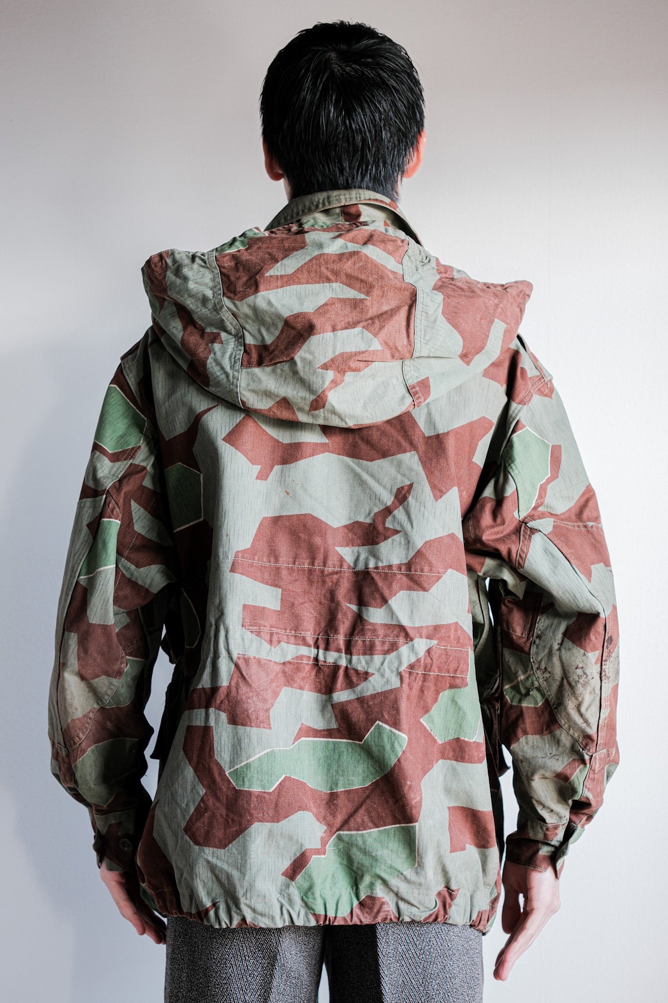 ［~50's］German Army Splinter Camouflage Paratrooper Jacket With Hood Size.174-88