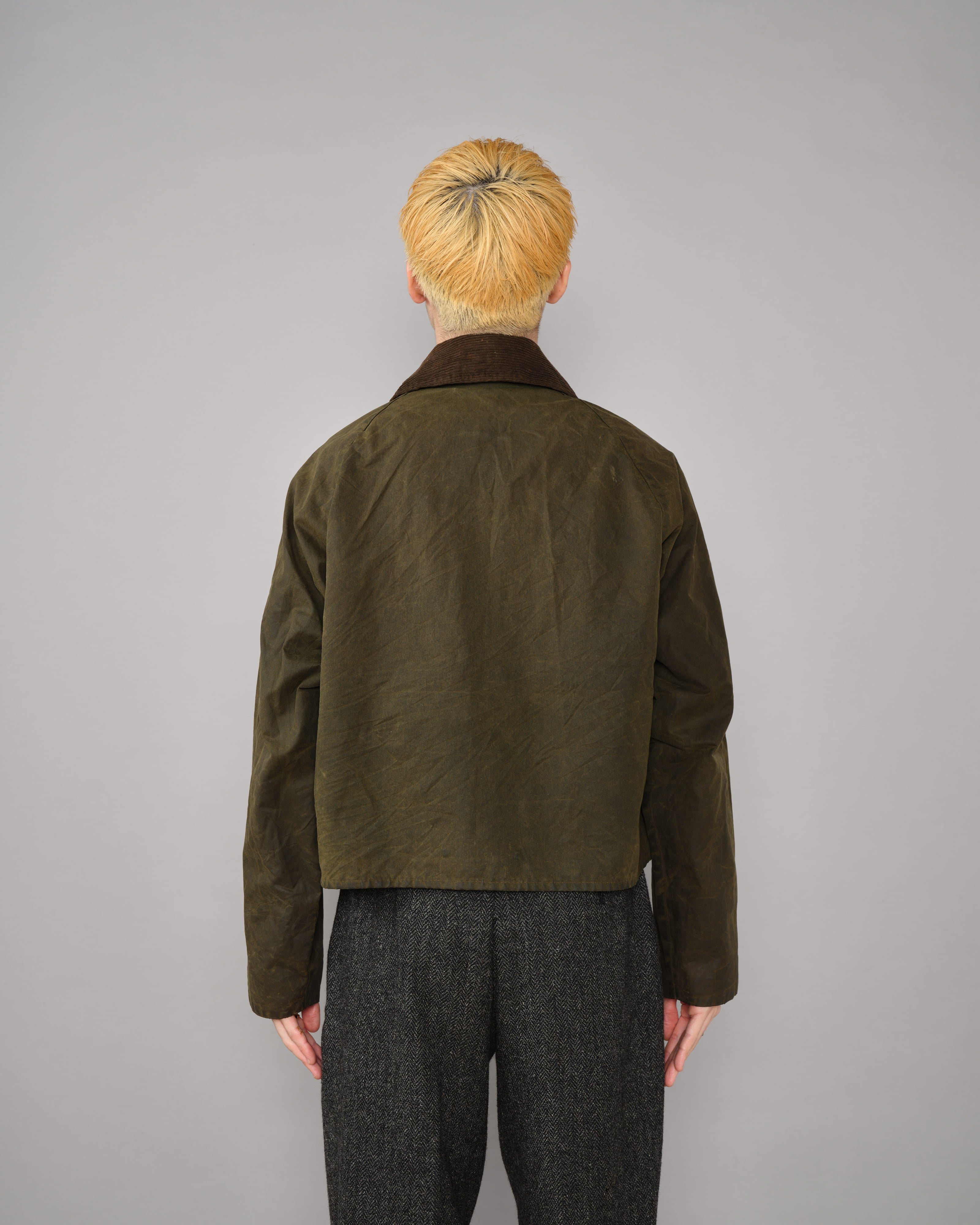 【~80's】Vintage Barbour Waxed Cotton Jacket "SPEY" 2 Crest Size.MEDIUM