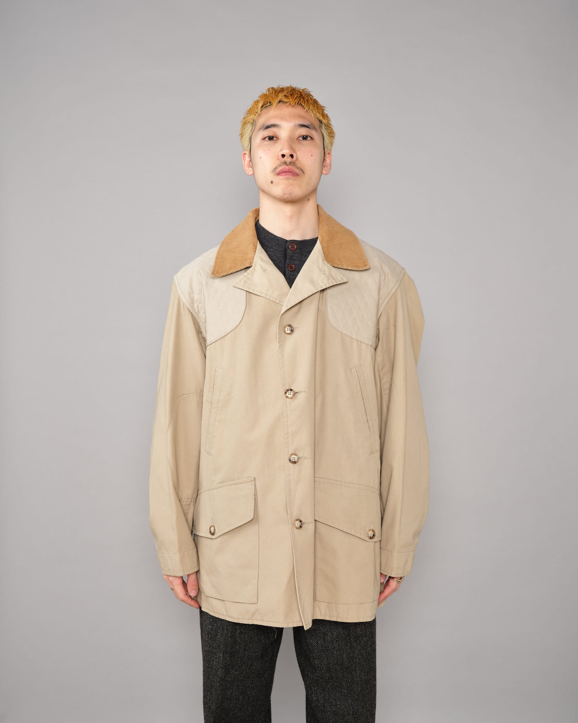 【~80's】Vintage Willis&Geiger Bush Poplin Quail Coat Size.44 "Made in U.S.A."