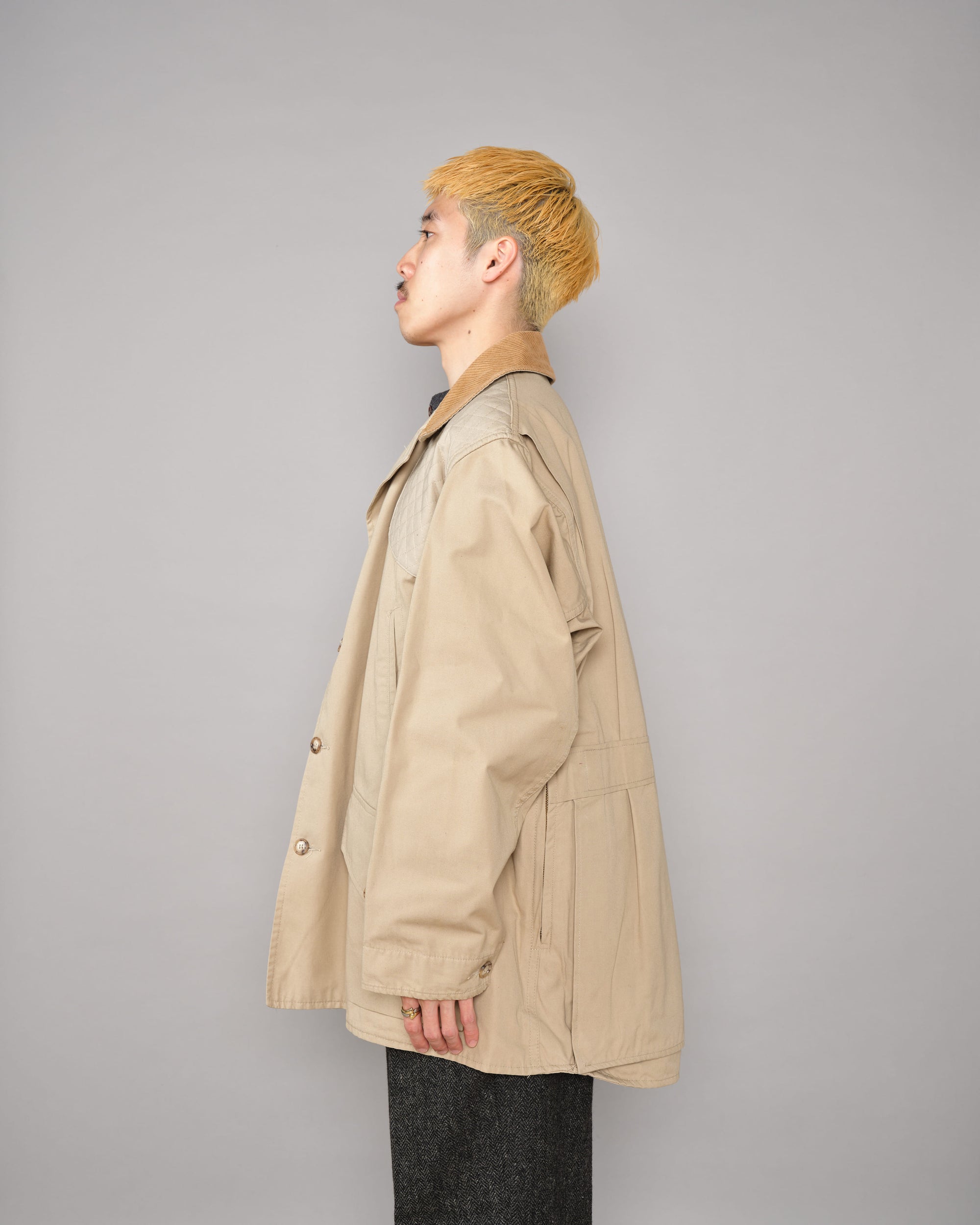 【~80's】Vintage Willis&Geiger Bush Poplin Quail Coat Size.44 "Made in U.S.A."