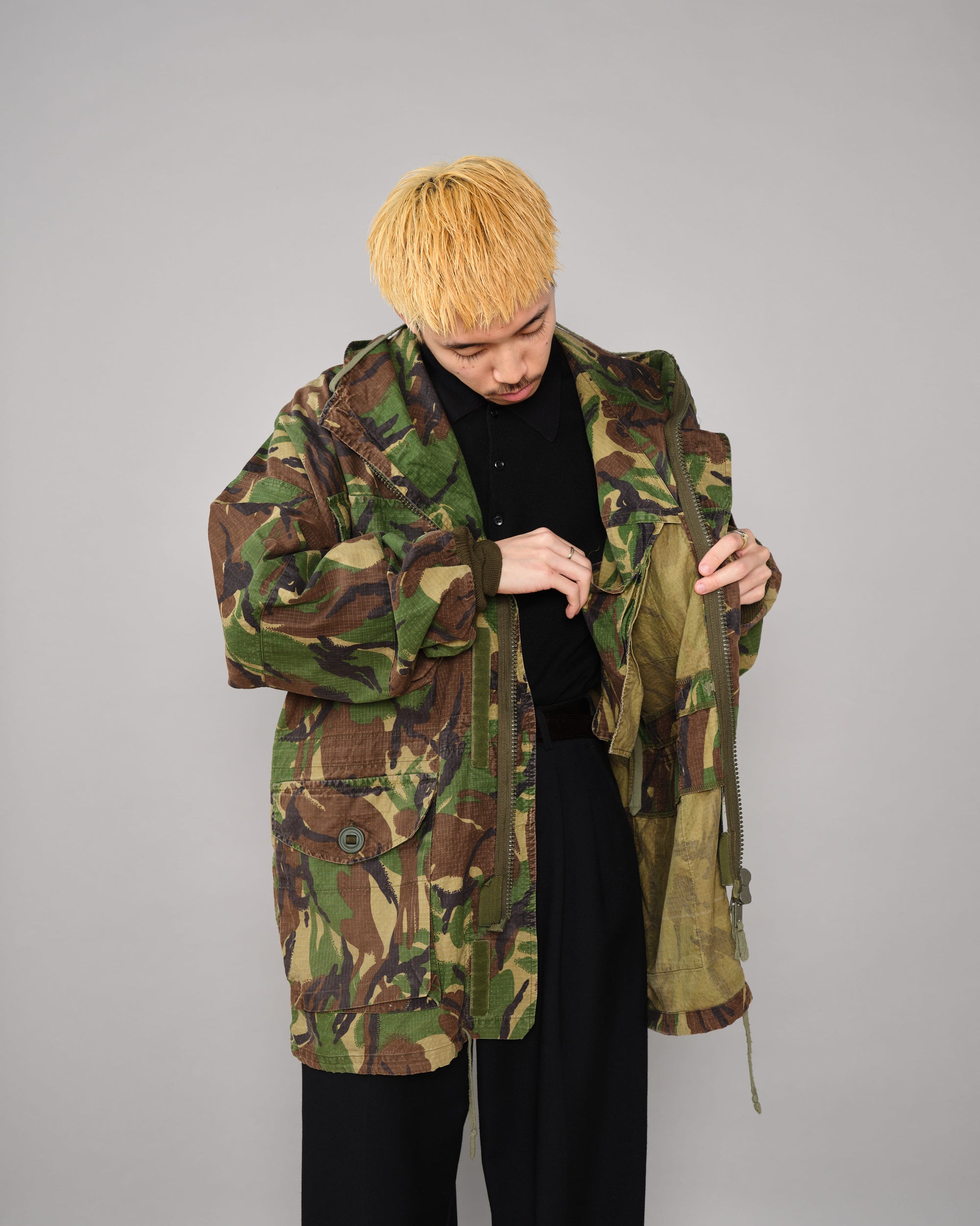 ［~90's］British Vintage DPM Camouflage Ripstop Windproof Smock Made by SASS