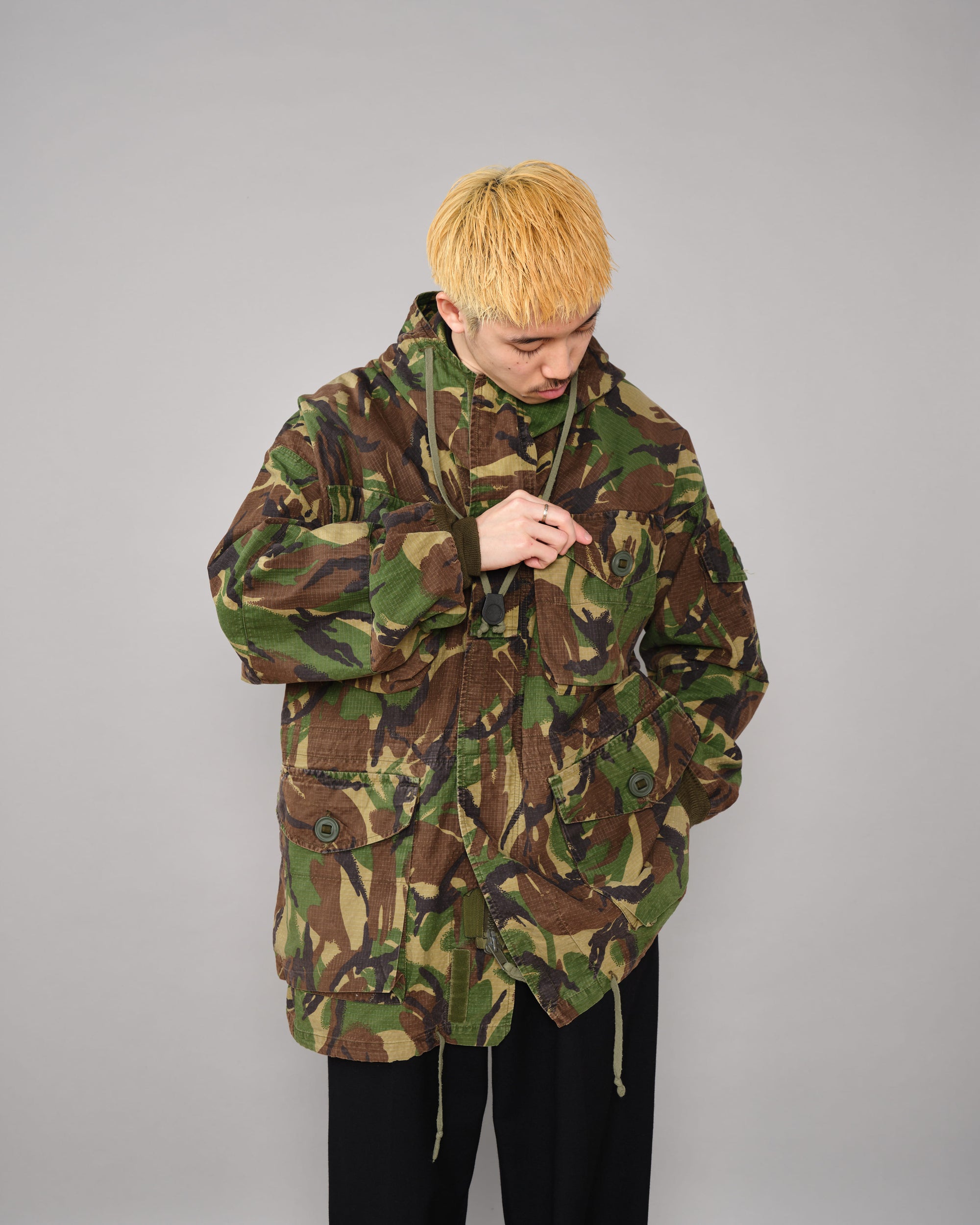 ［~90's］British Vintage DPM Camouflage Ripstop Windproof Smock Made by SASS