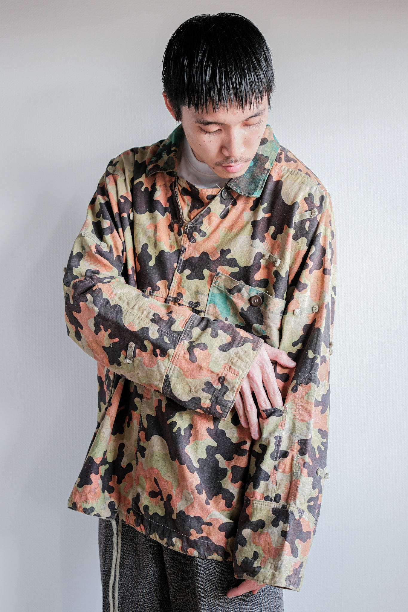 ［~50's］Czechoslovakian Army Dubaky Camouflage Reversible Smock