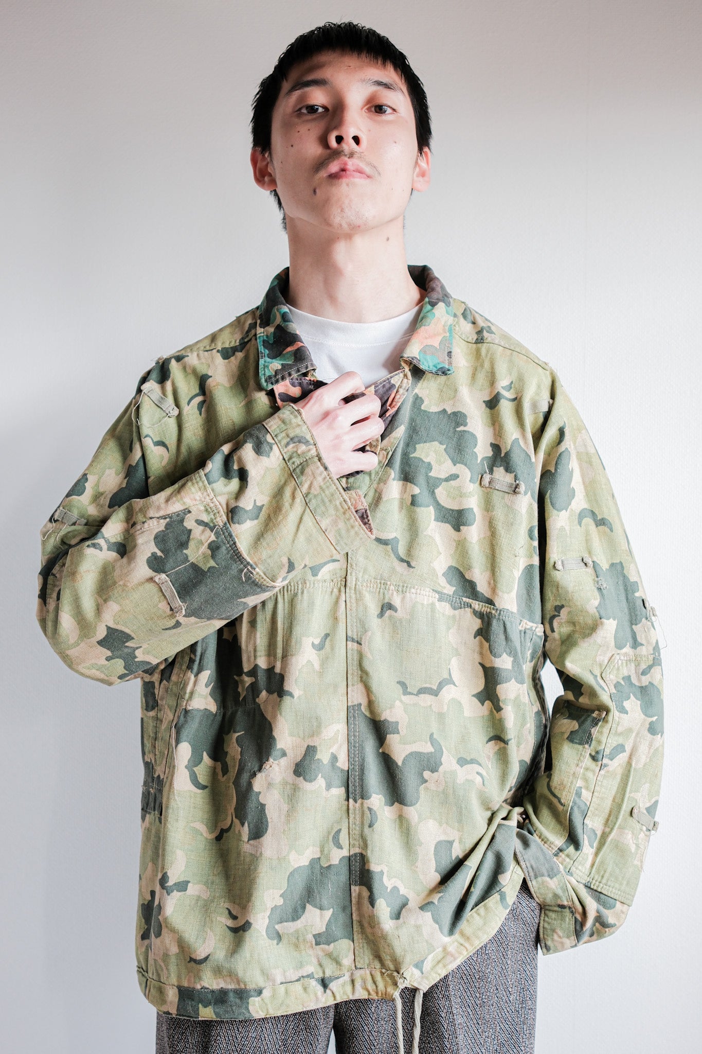 ［~50's］Czechoslovakian Army Dubaky Camouflage Reversible Smock