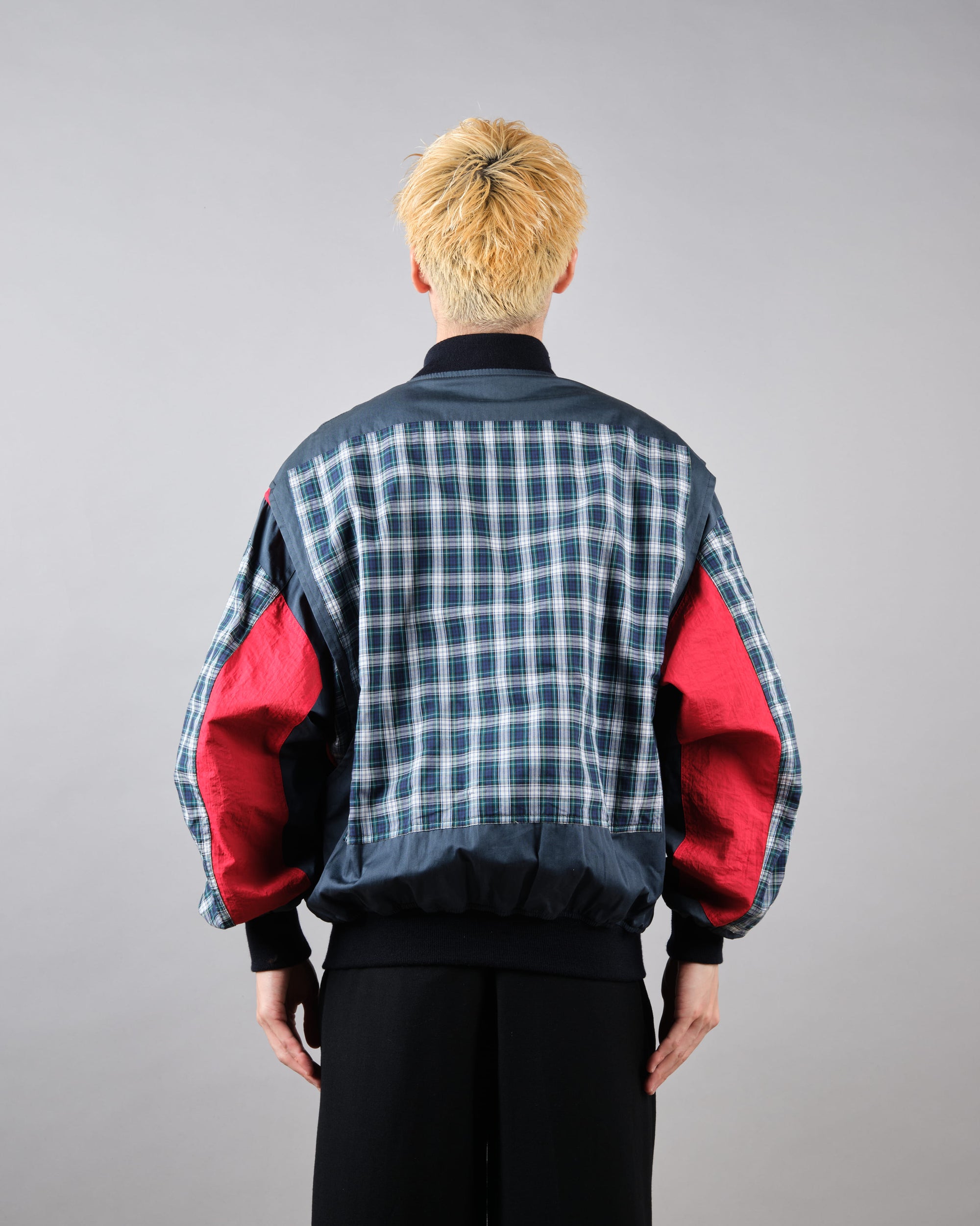 【~80's】Vintage Façonnable Cotton Nylon Crazy Pattern Blouson Size.5