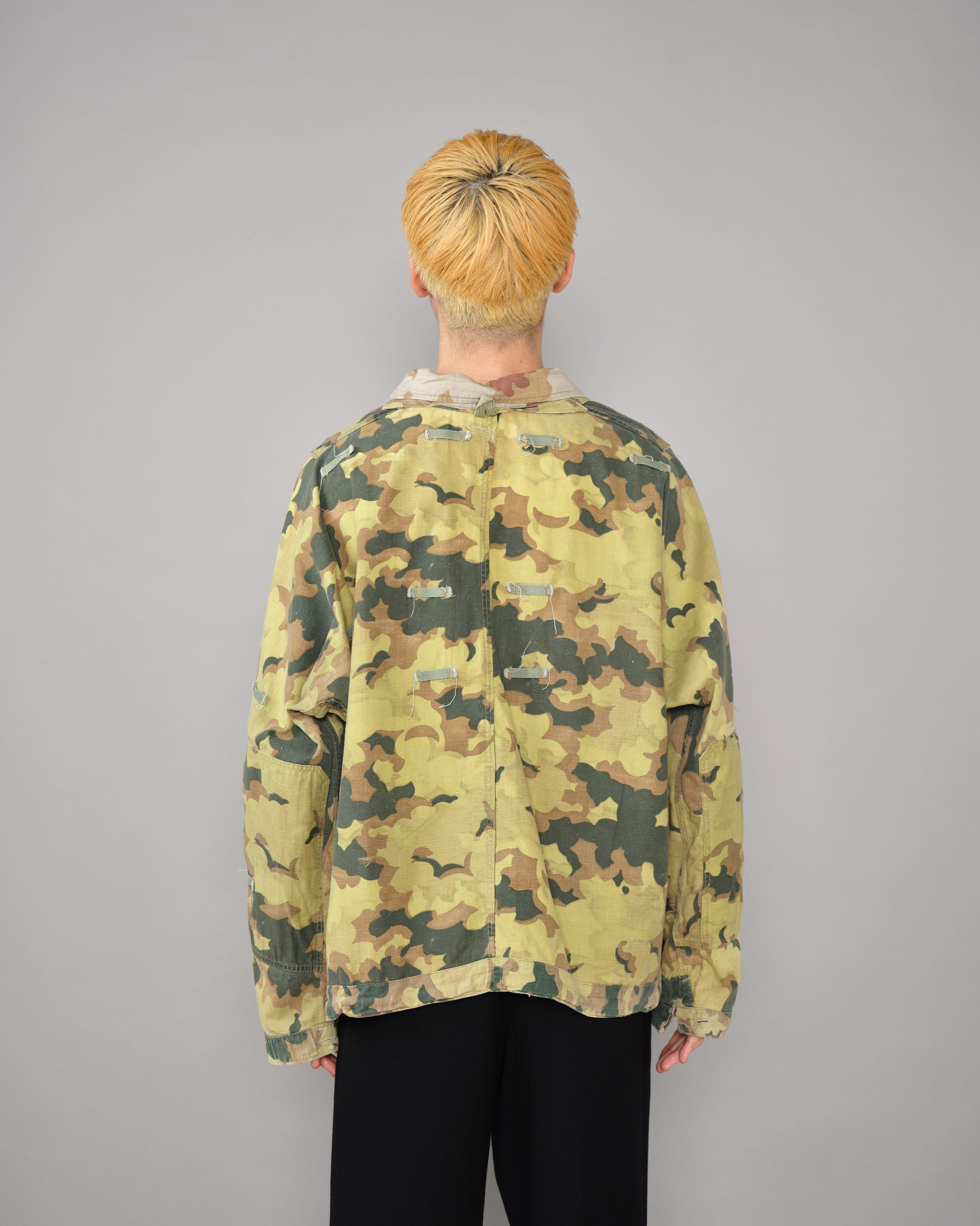 [~ Années 50] Blouse réversible de camouflage des nuages ​​de l'armée tchécoslovaque « Modifiée »