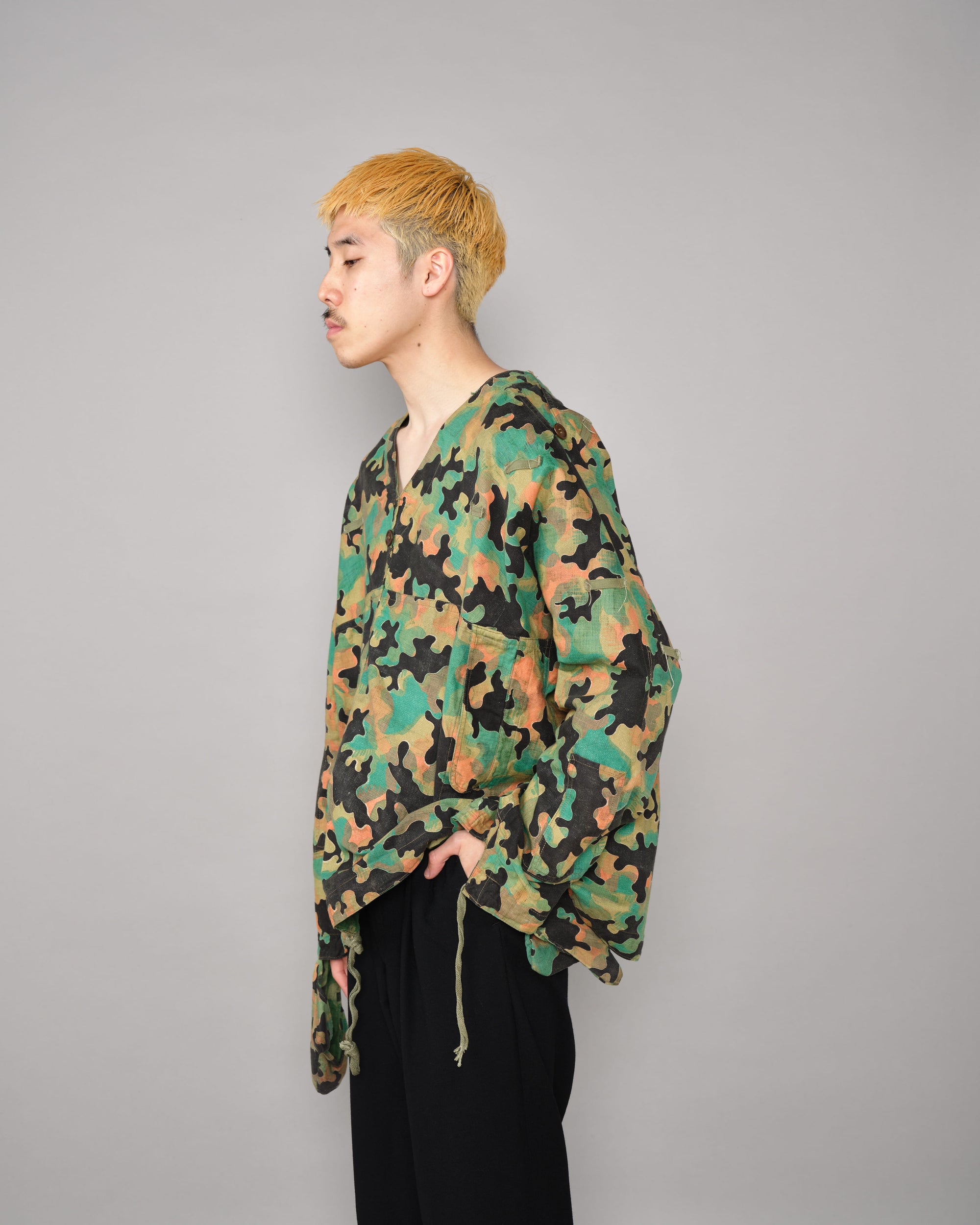 ［~50’s］Czechoslovakian Army Dubaky Camouflage Reversible Smock With Gloves "Modified"