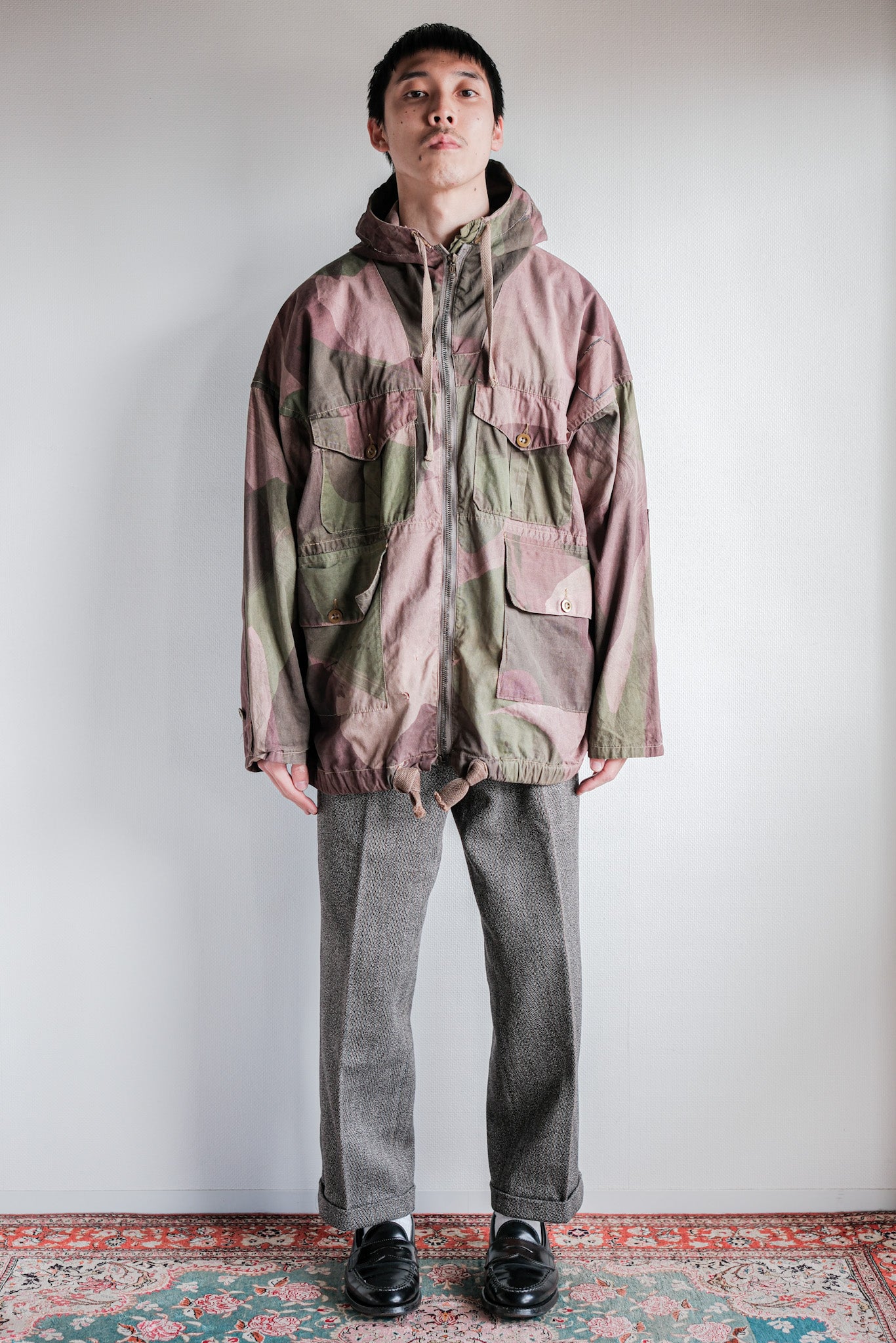 ［~40's］WWⅡ British Army Camouflage Windproof Smock Size.3 "SAS" "Modified"