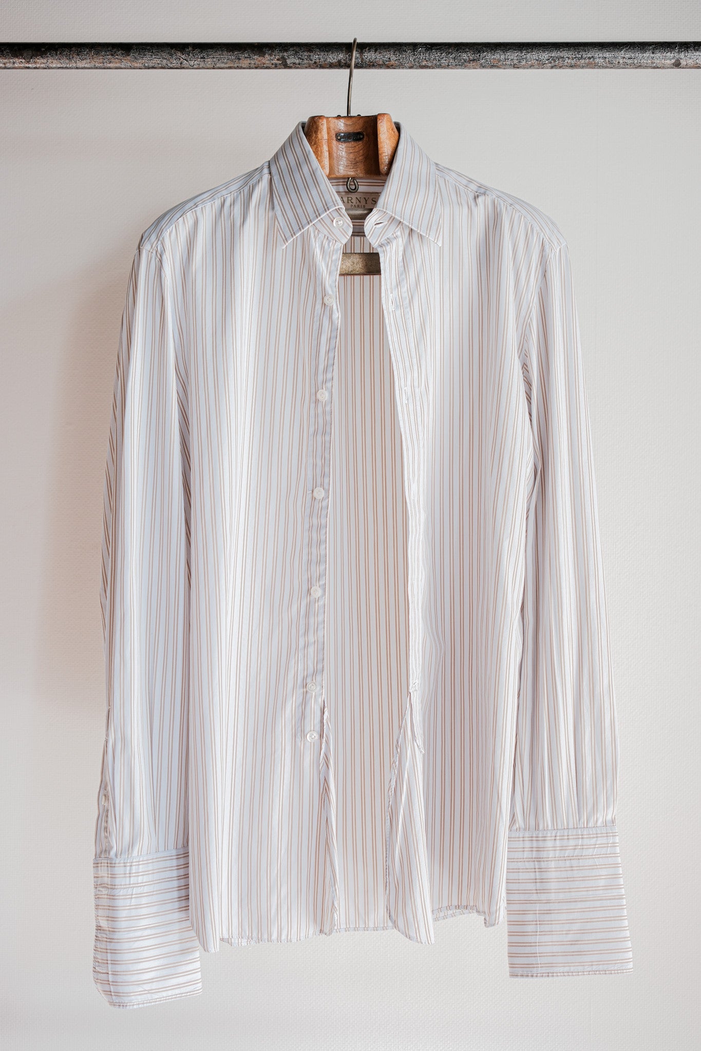 ［~00's］Old ARNYS PARIS Cotton Striped Dress Shirt Size.40