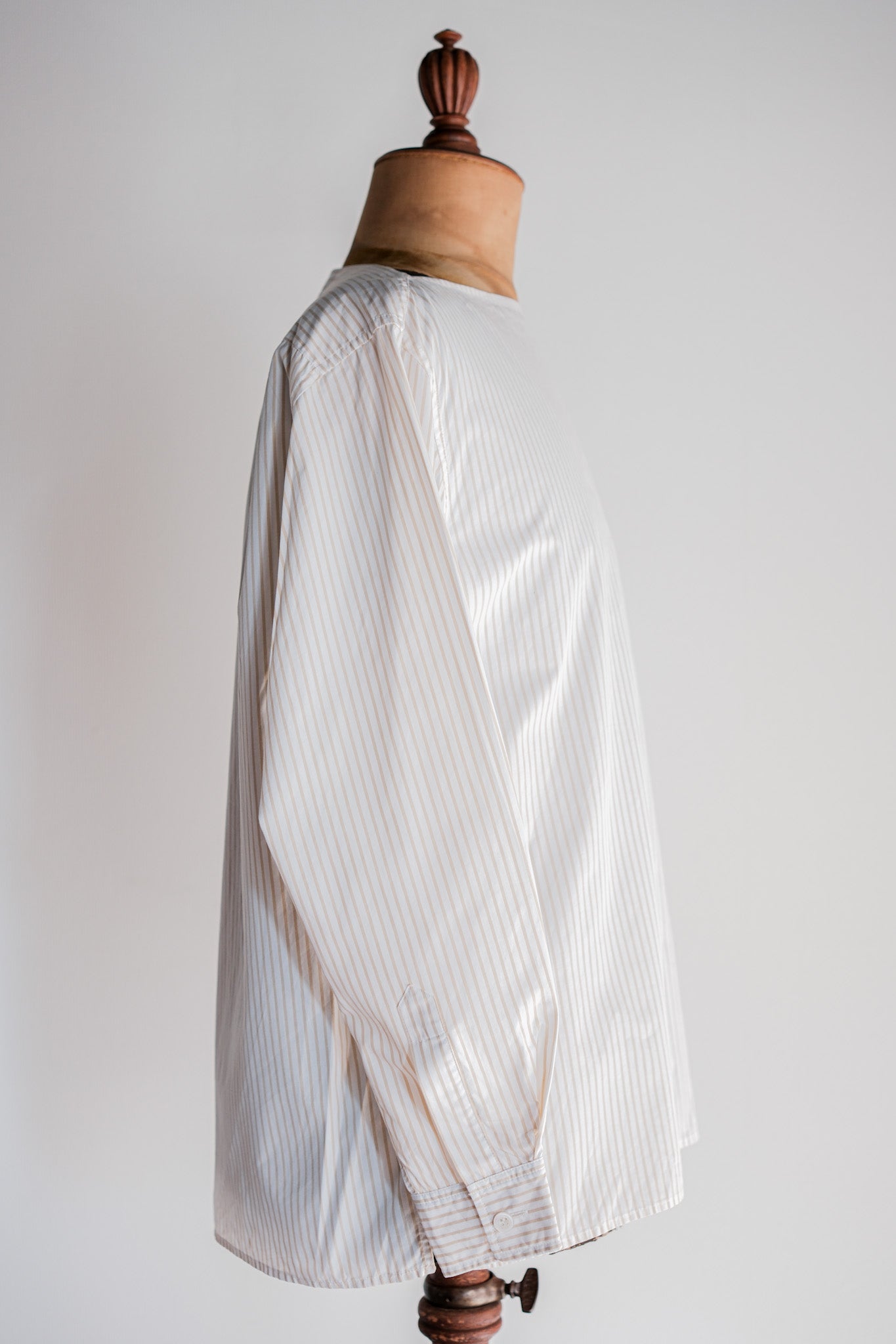 ［~00's］Old Hermès Paris Boat Neck Cotton Striped Shirt Size.40 by Martin Margiela