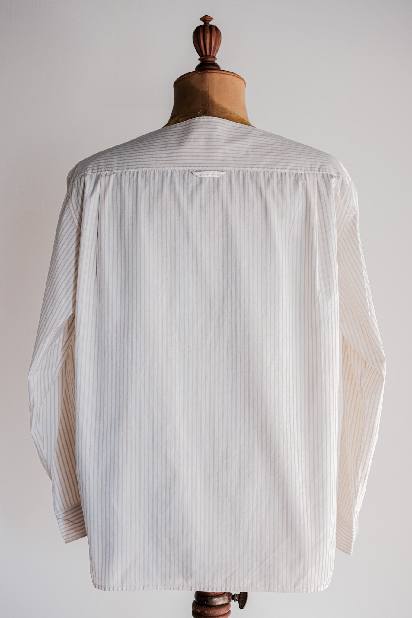 ［~00's］Old Hermès Paris Boat Neck Cotton Striped Shirt Size.40 by Martin Margiela