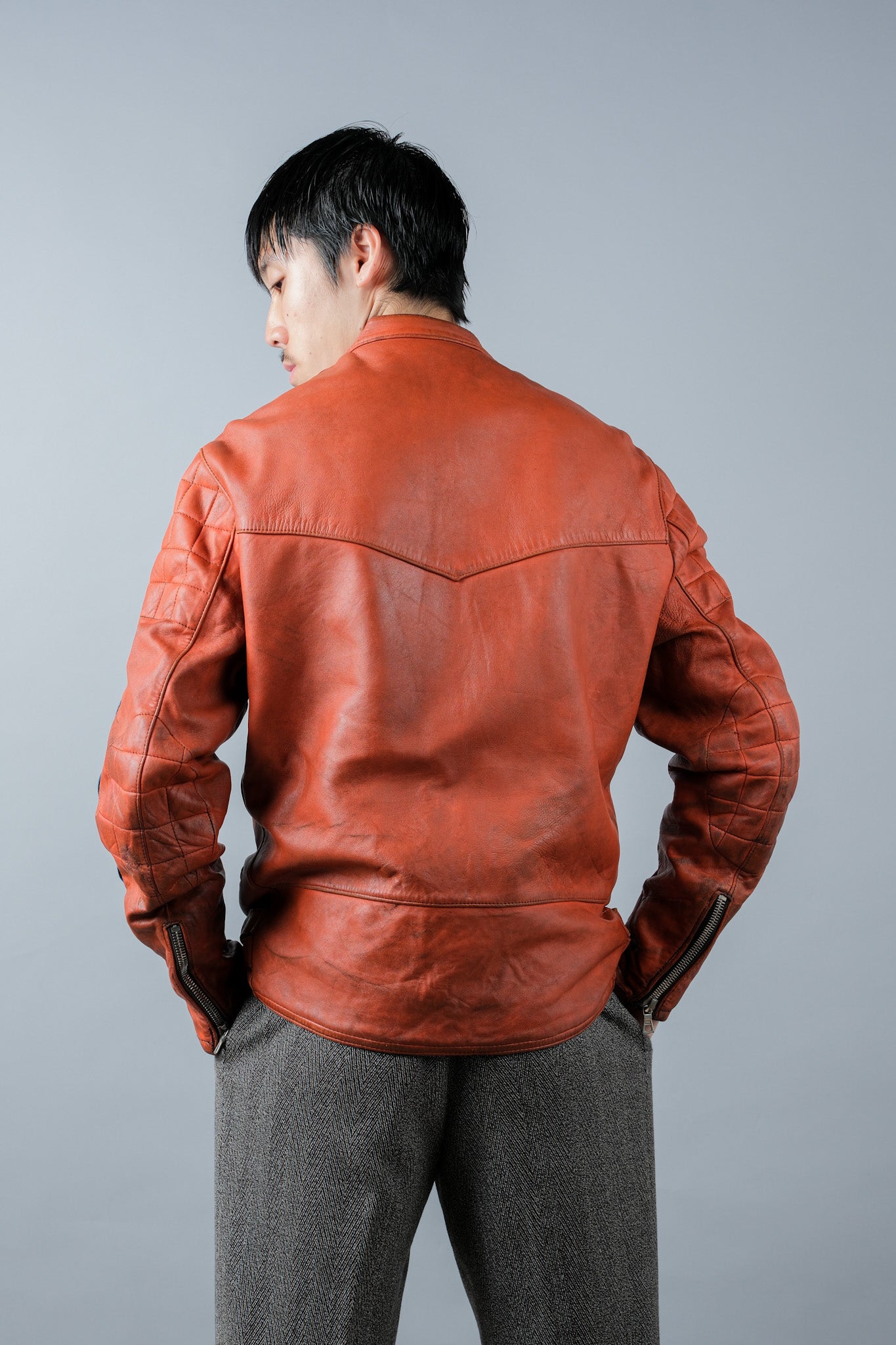 ［~60's］French Vintage Leather Riders Jacket "Jacques Icek"