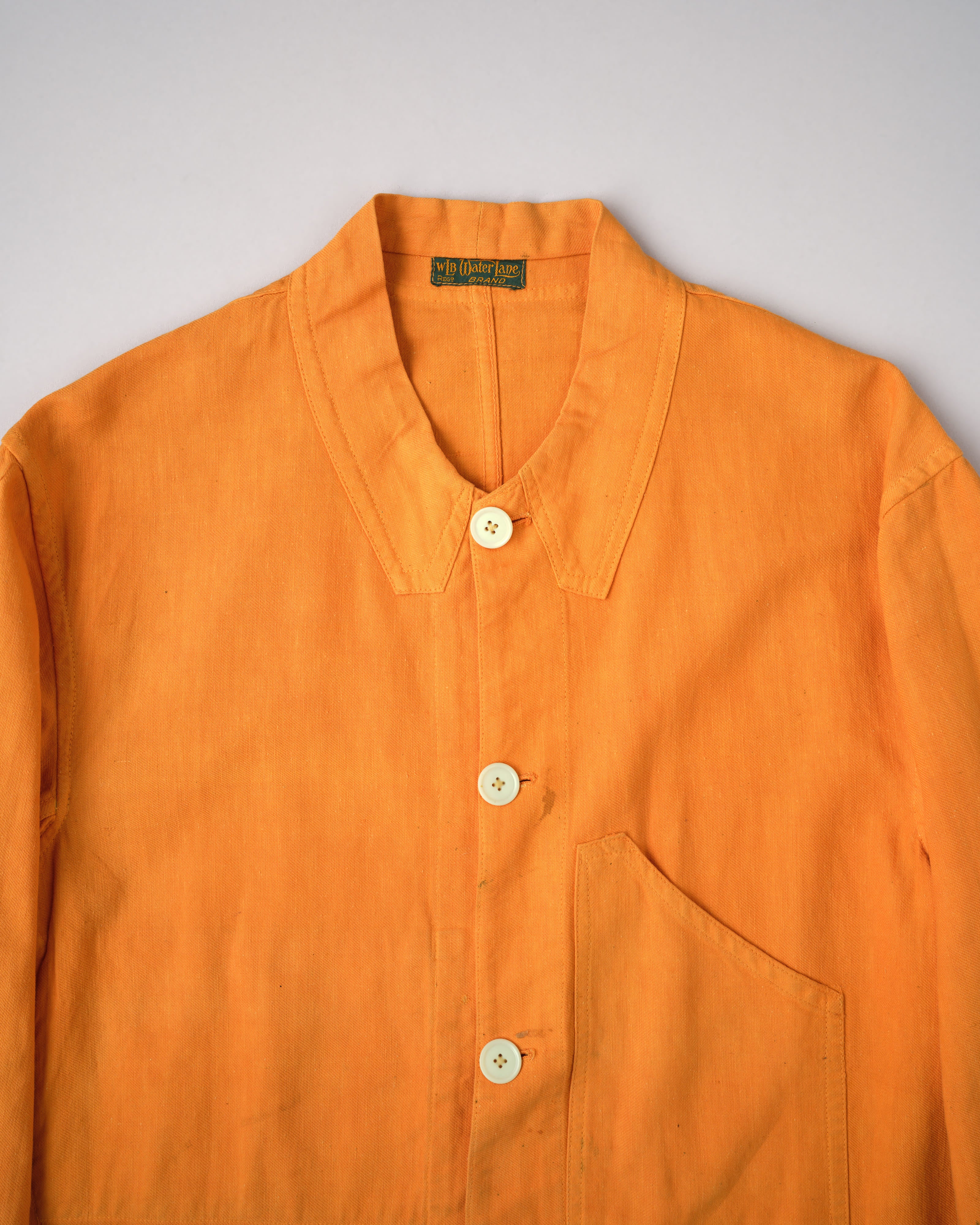 【~30's】British Vintage Orange Cotton Drill Work Jacket