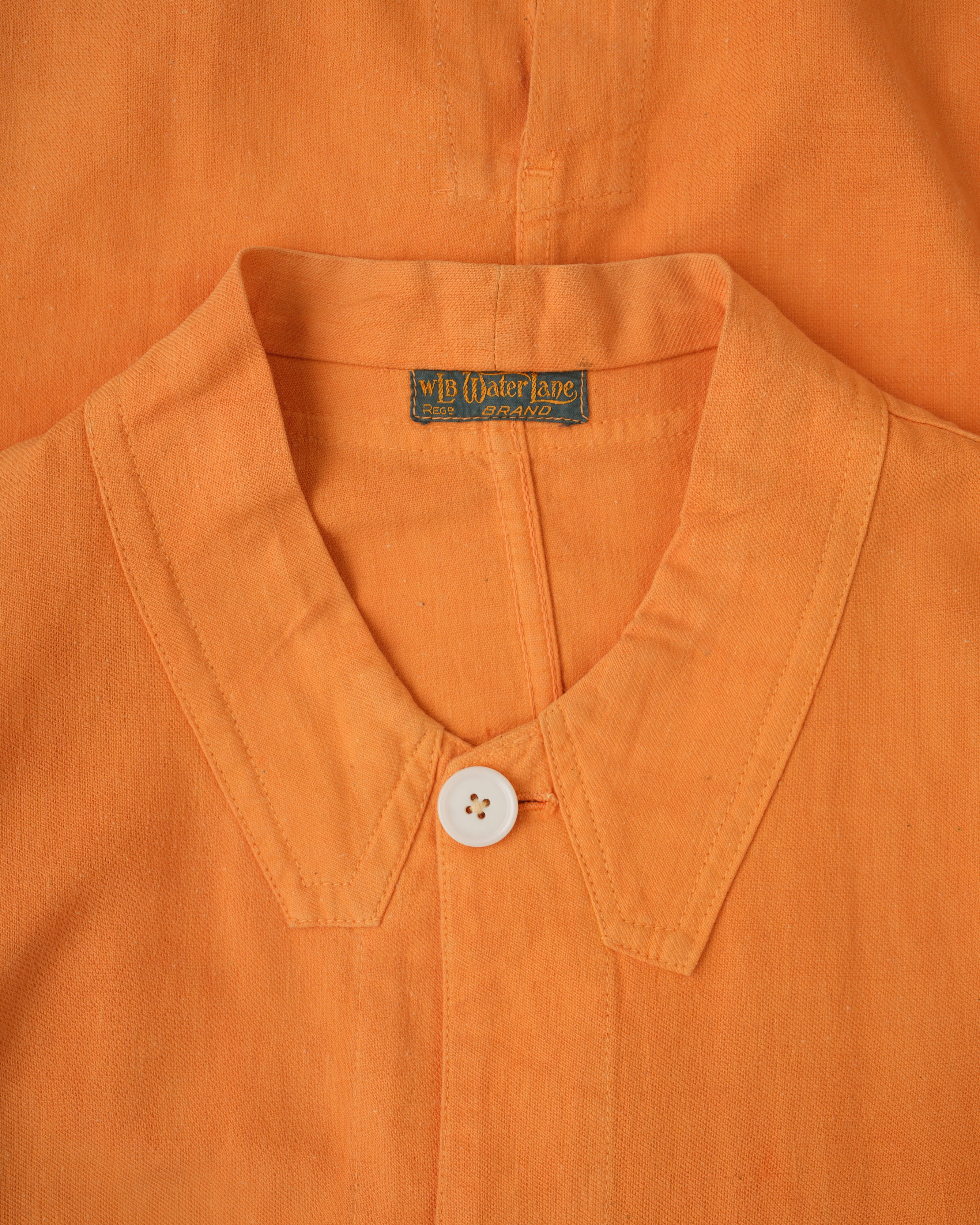 【~30's】British Vintage Orange Cotton Drill Work Jacket