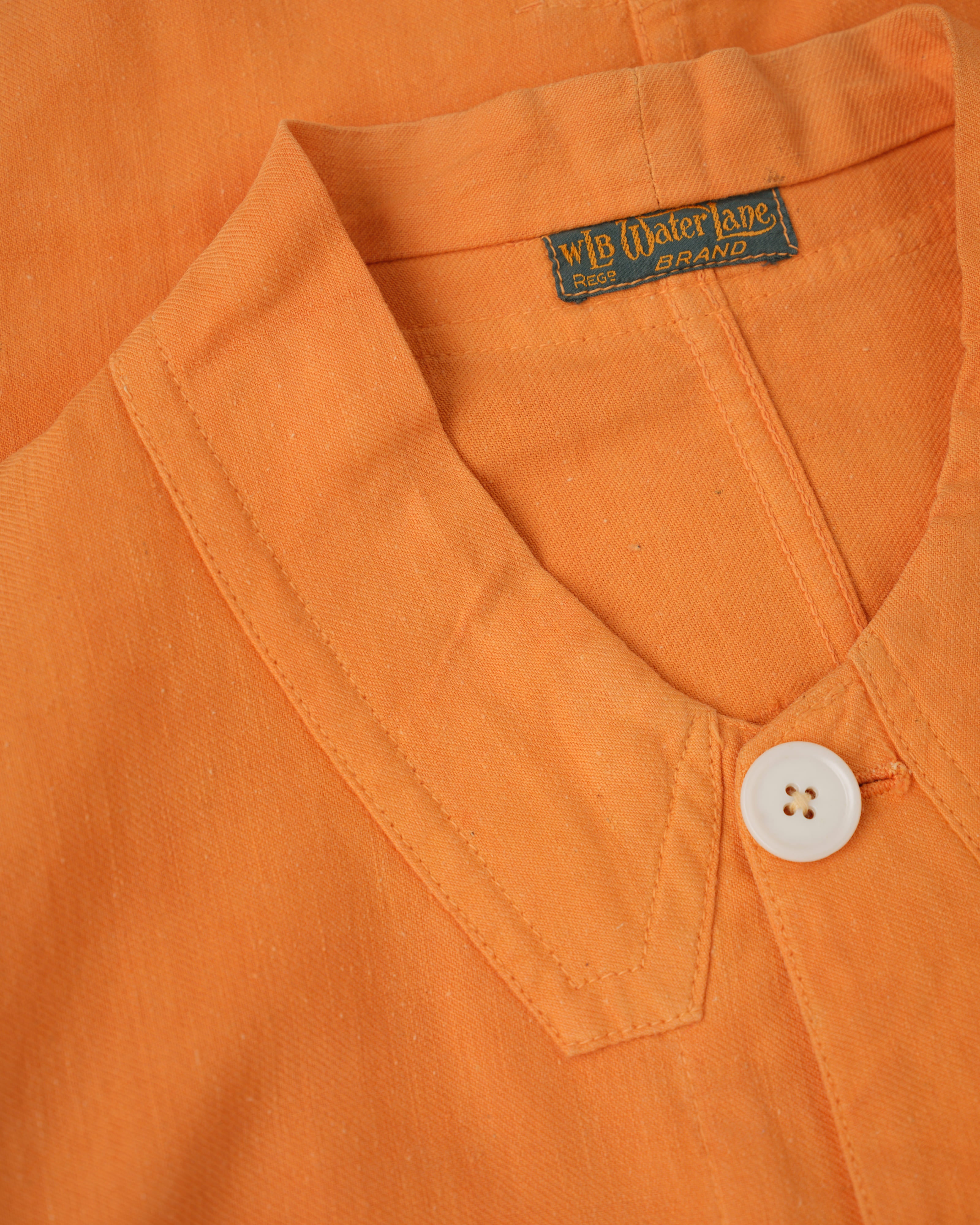 【~30's】British Vintage Orange Cotton Drill Work Jacket