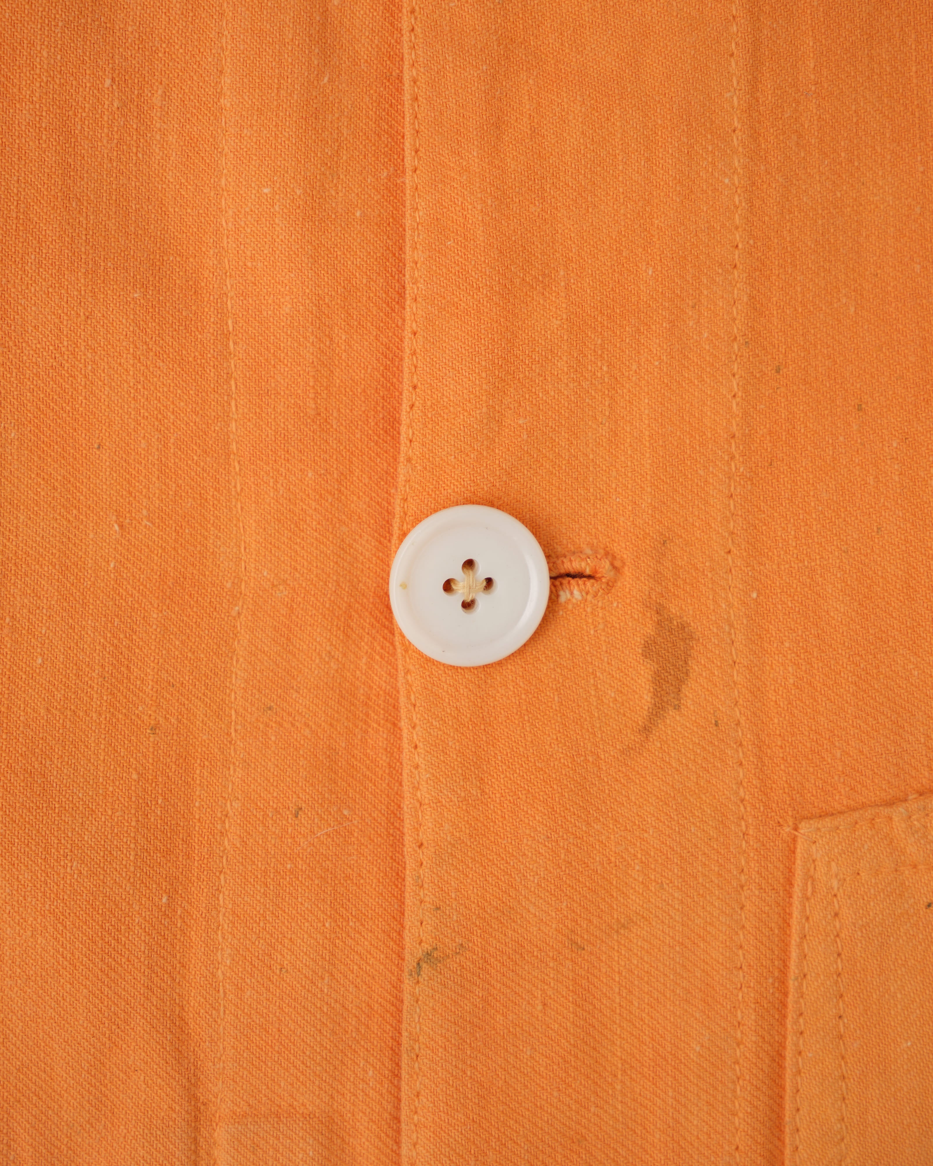 【~30's】British Vintage Orange Cotton Drill Work Jacket