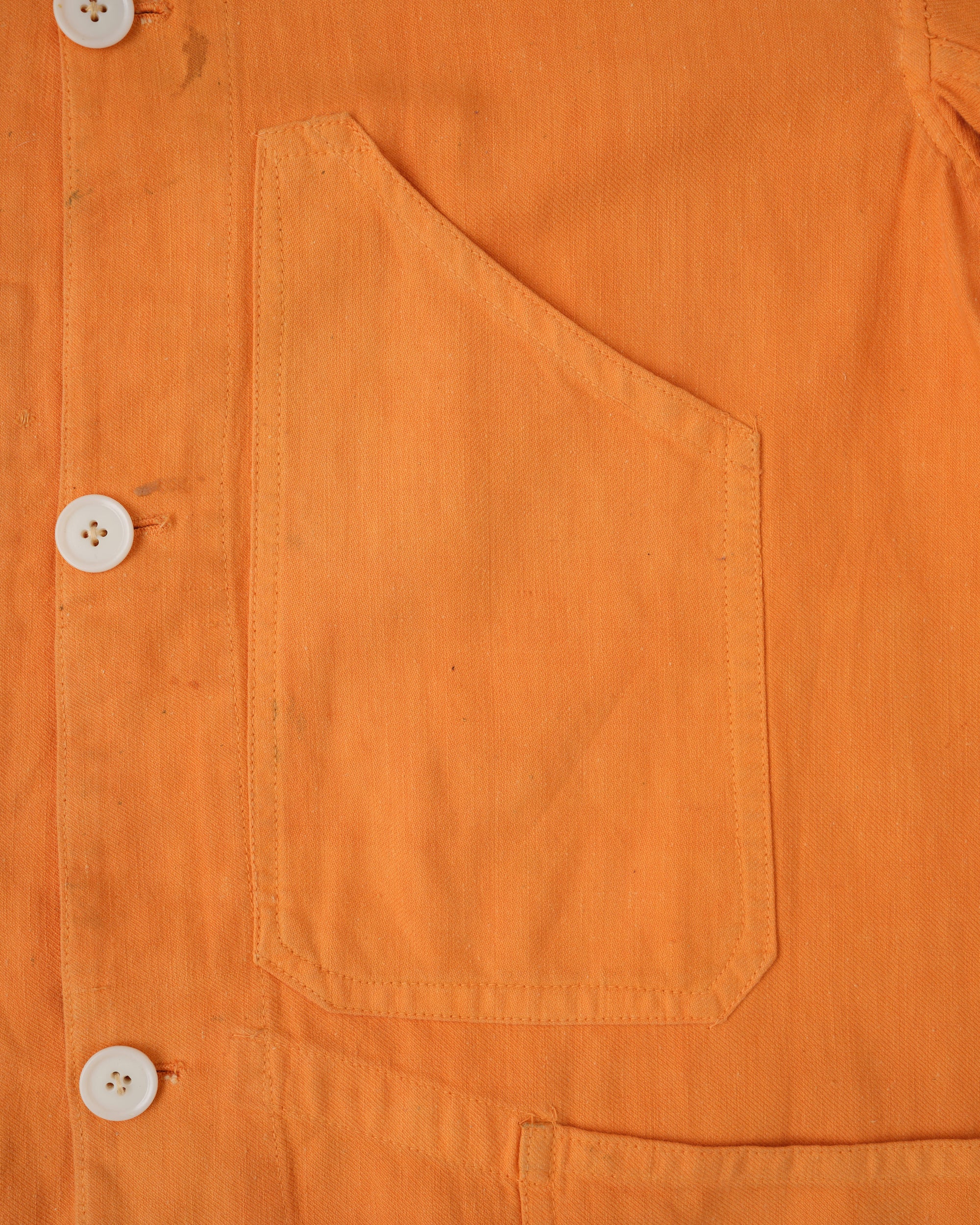 【~30's】British Vintage Orange Cotton Drill Work Jacket