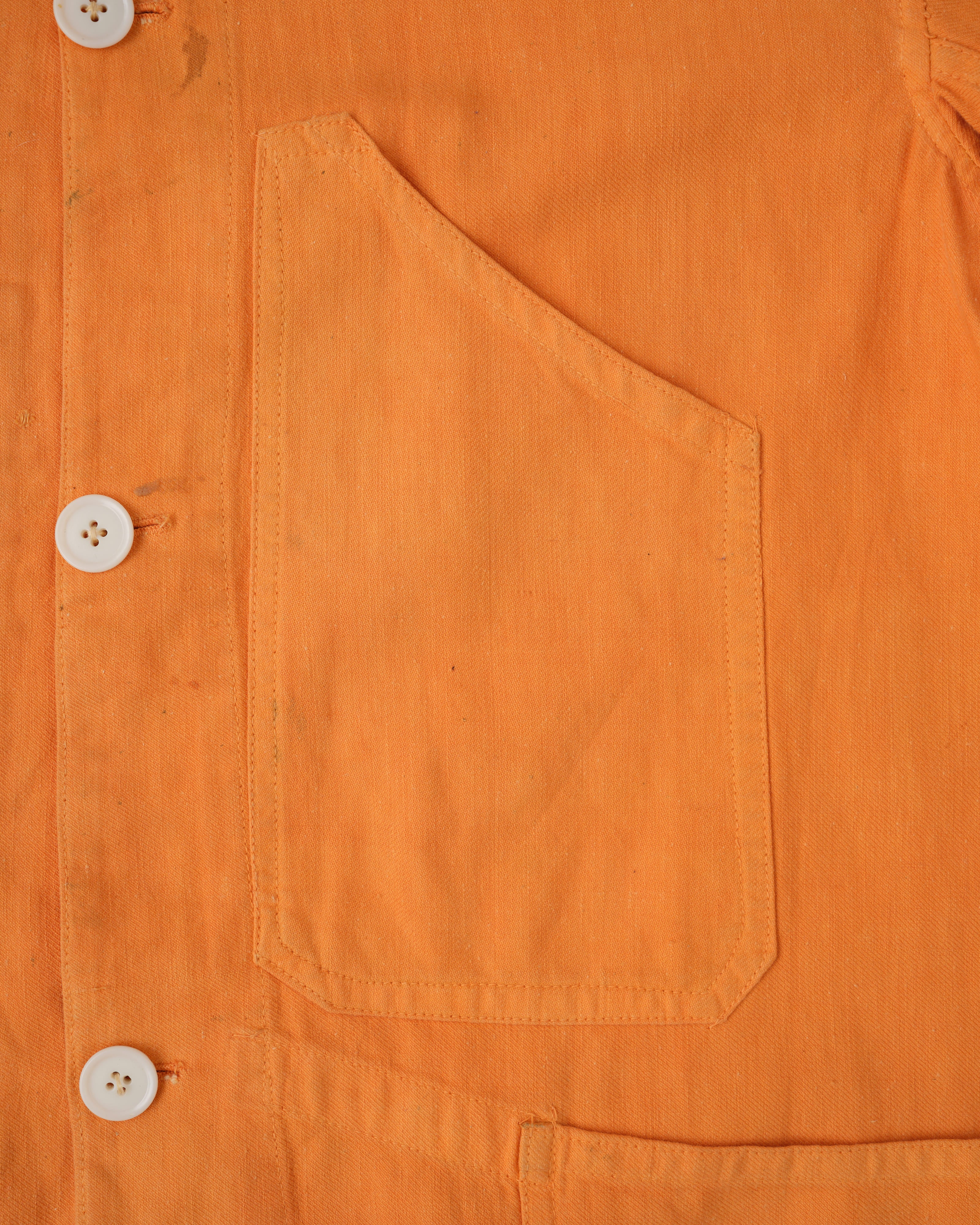 【~30's】British Vintage Orange Cotton Drill Work Jacket