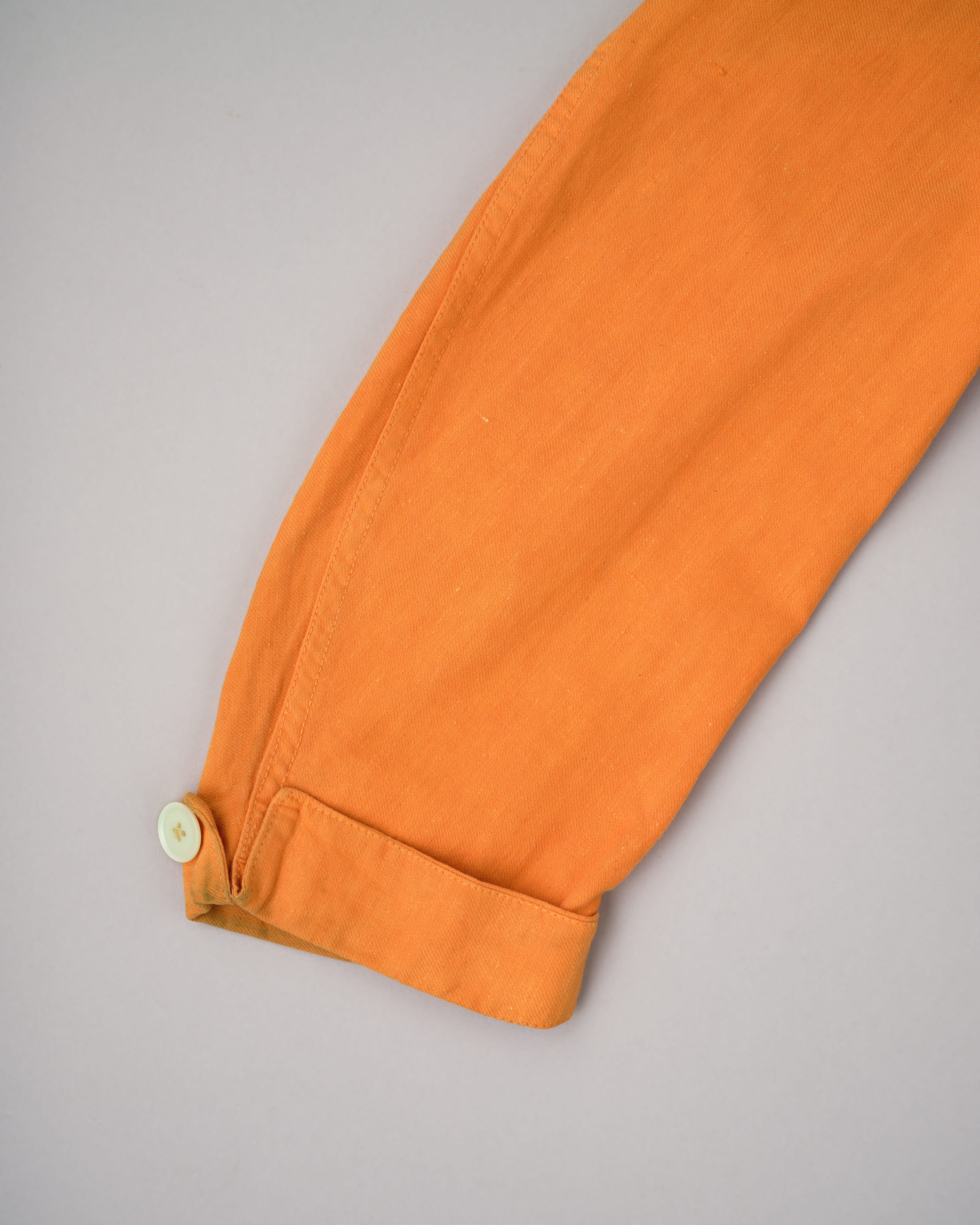 【~30's】British Vintage Orange Cotton Drill Work Jacket