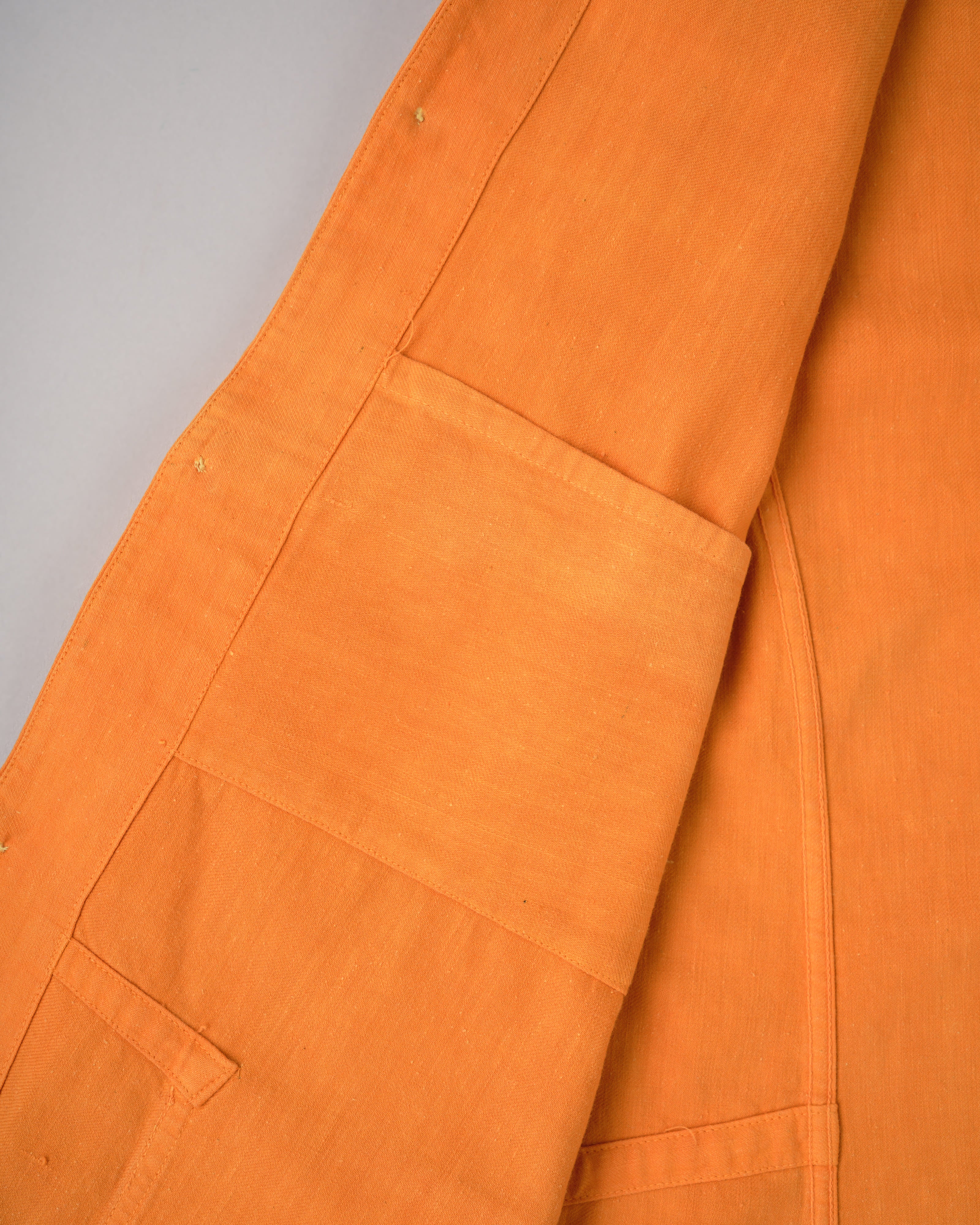 【~30's】British Vintage Orange Cotton Drill Work Jacket