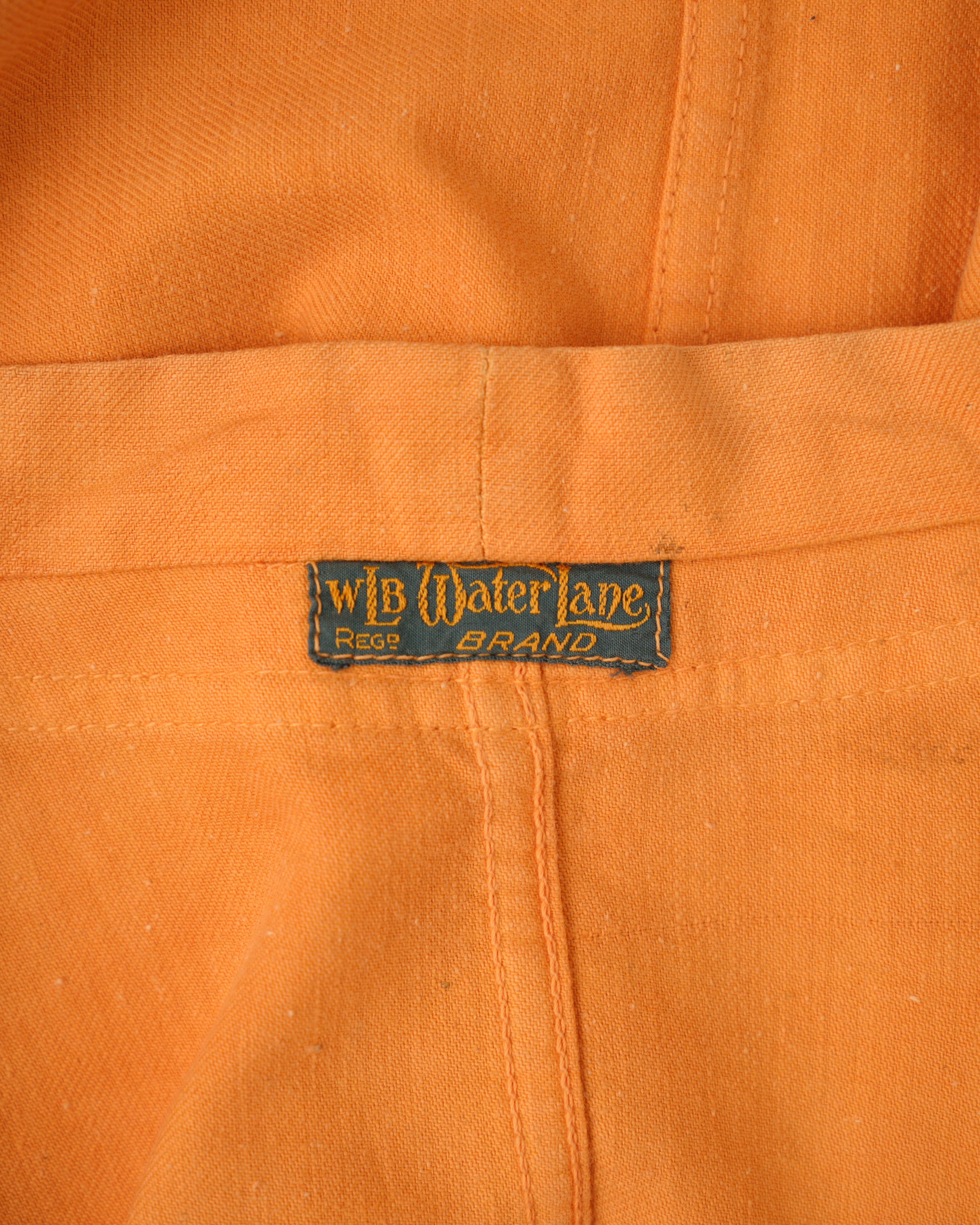 【~30's】British Vintage Orange Cotton Drill Work Jacket