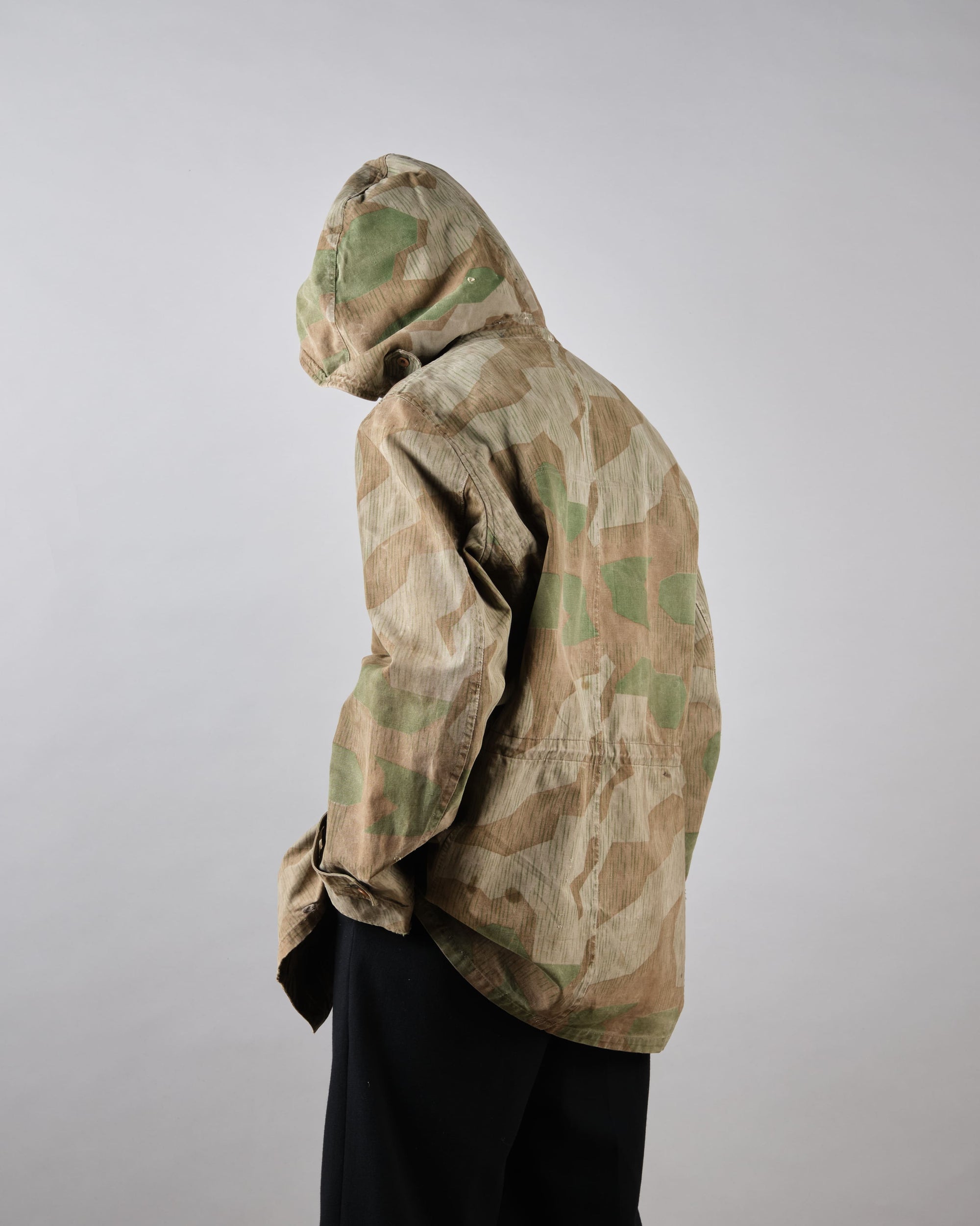 ［~40's］WWII German Army Splinter Camouflage Hooded Jacket "Localmade" "Wehrmacht"