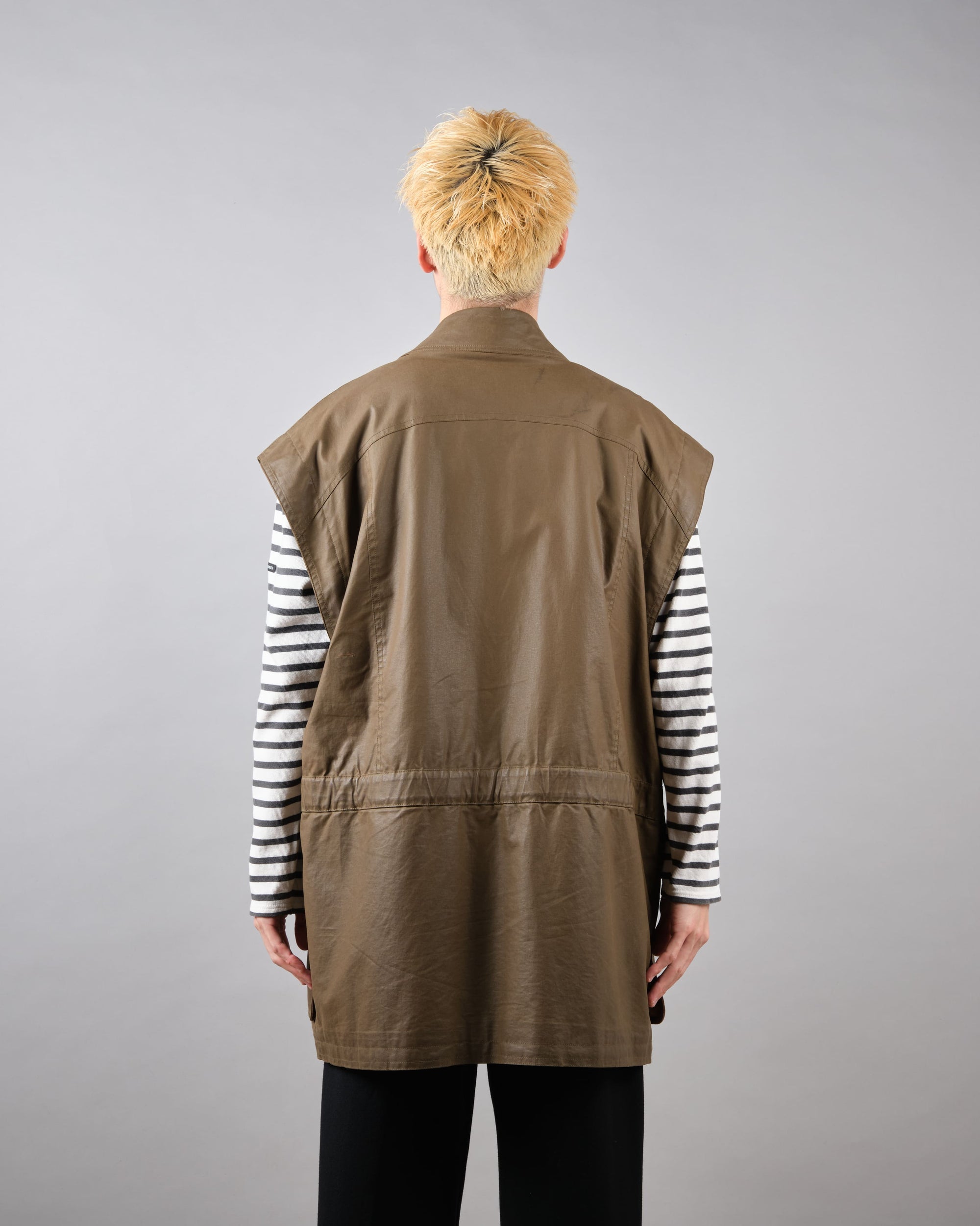 ［~80’s］Old GUCCI Detachable Sleeve Cotton Polyester 4 Pockets Jacket With Chin Strap Size.50