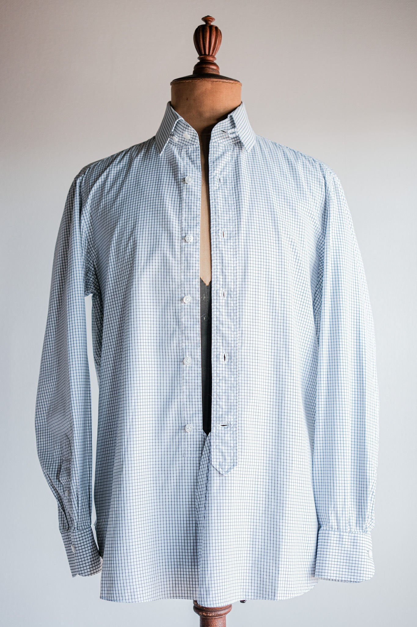 ［~00's］Old ARNYS PARIS Cotton Checked Dress Shirt Size.39