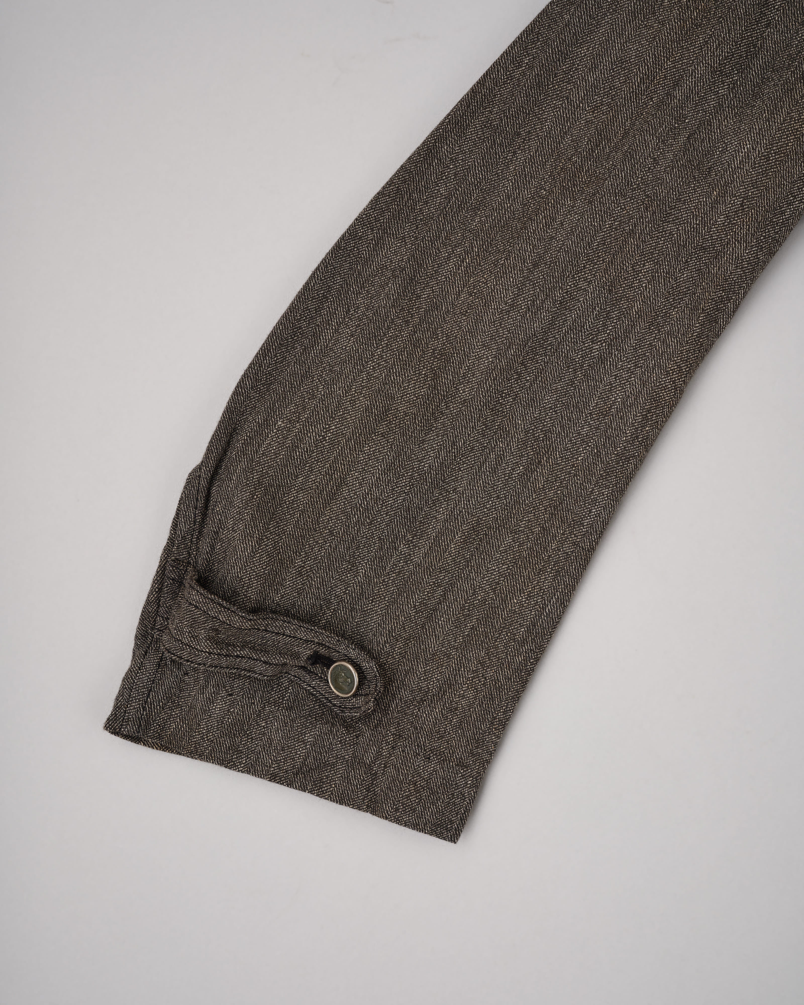 【~30’s】French Vintage Salt & Pepper HBT Cotton Hunting Jacket