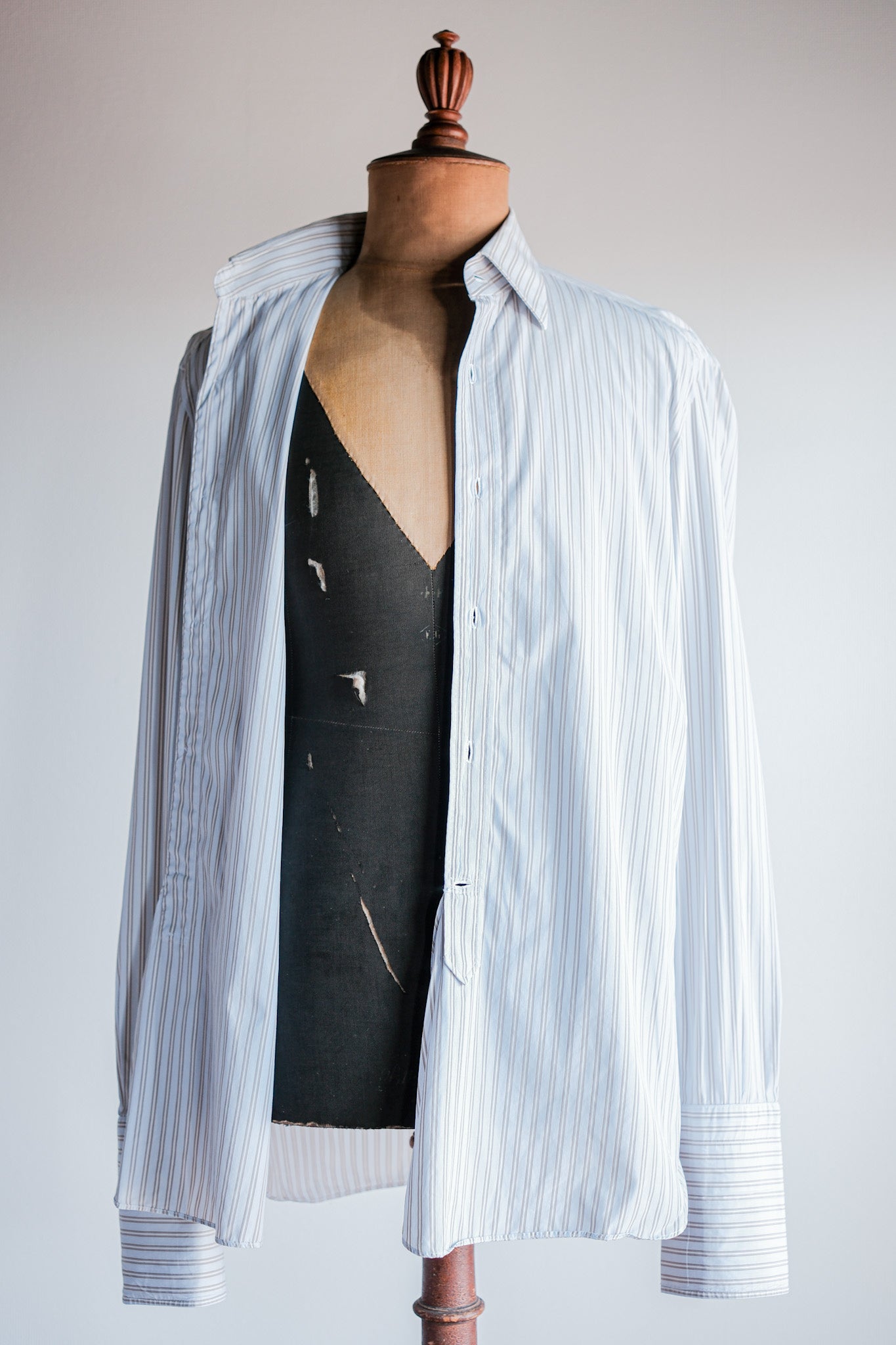 ［~00's］Old ARNYS PARIS Cotton Striped Dress Shirt Size.40