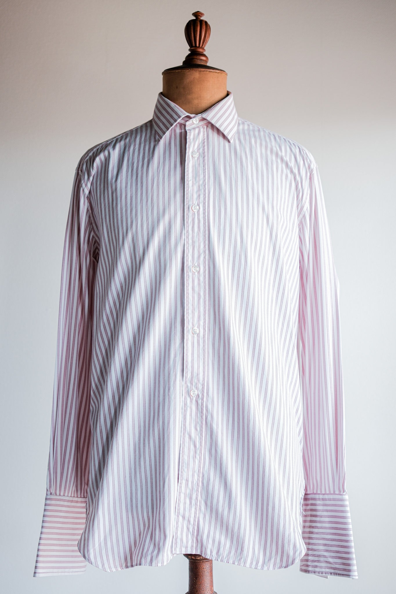 [~ 00's] Old Arnys Paris Cotton Striped Dress Shirt Size.41