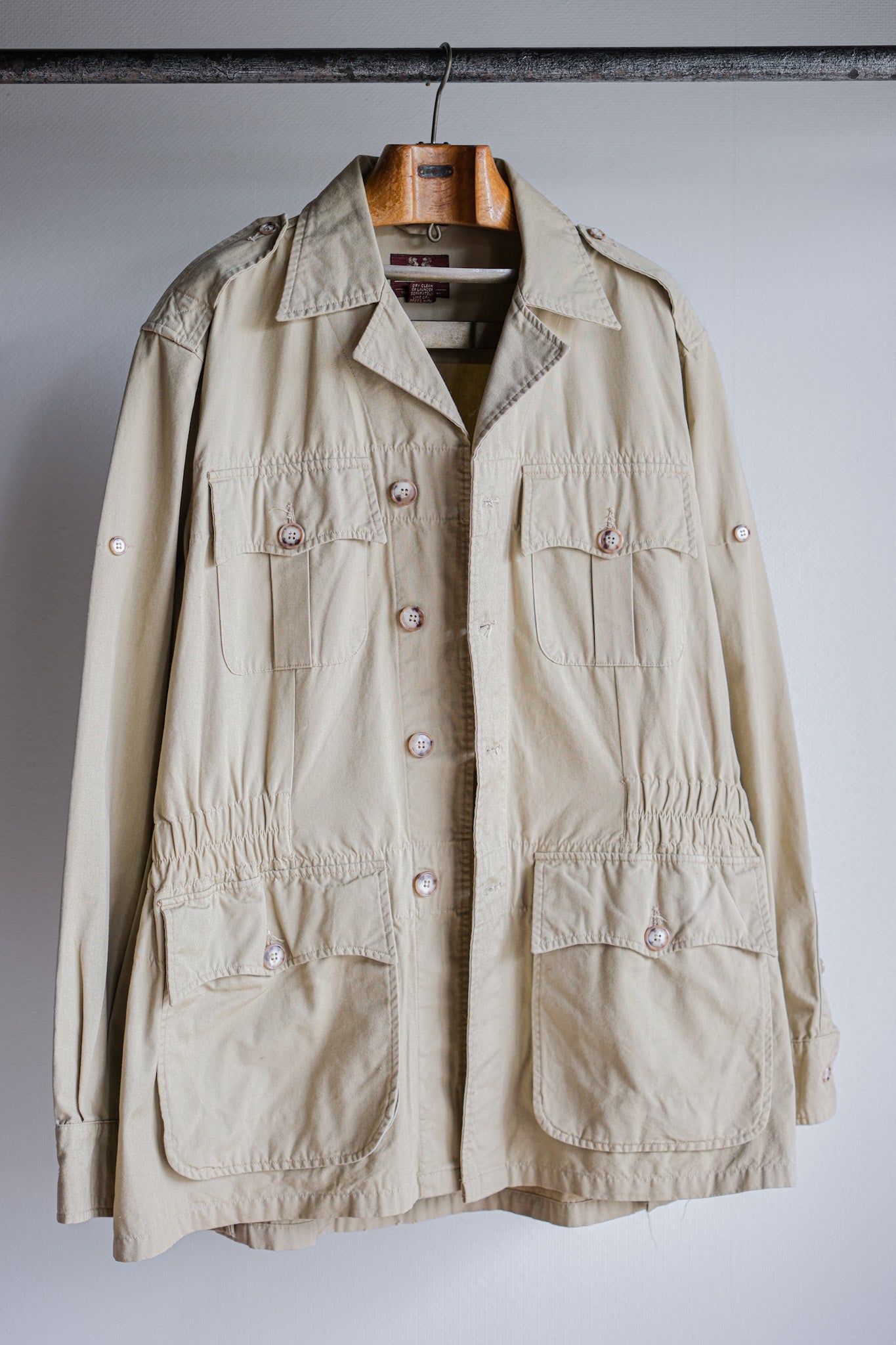 【~80's】Vintage Willis&Geiger Bush Poplin Hemingway Jacket Size.42 "Made in U.S.A."