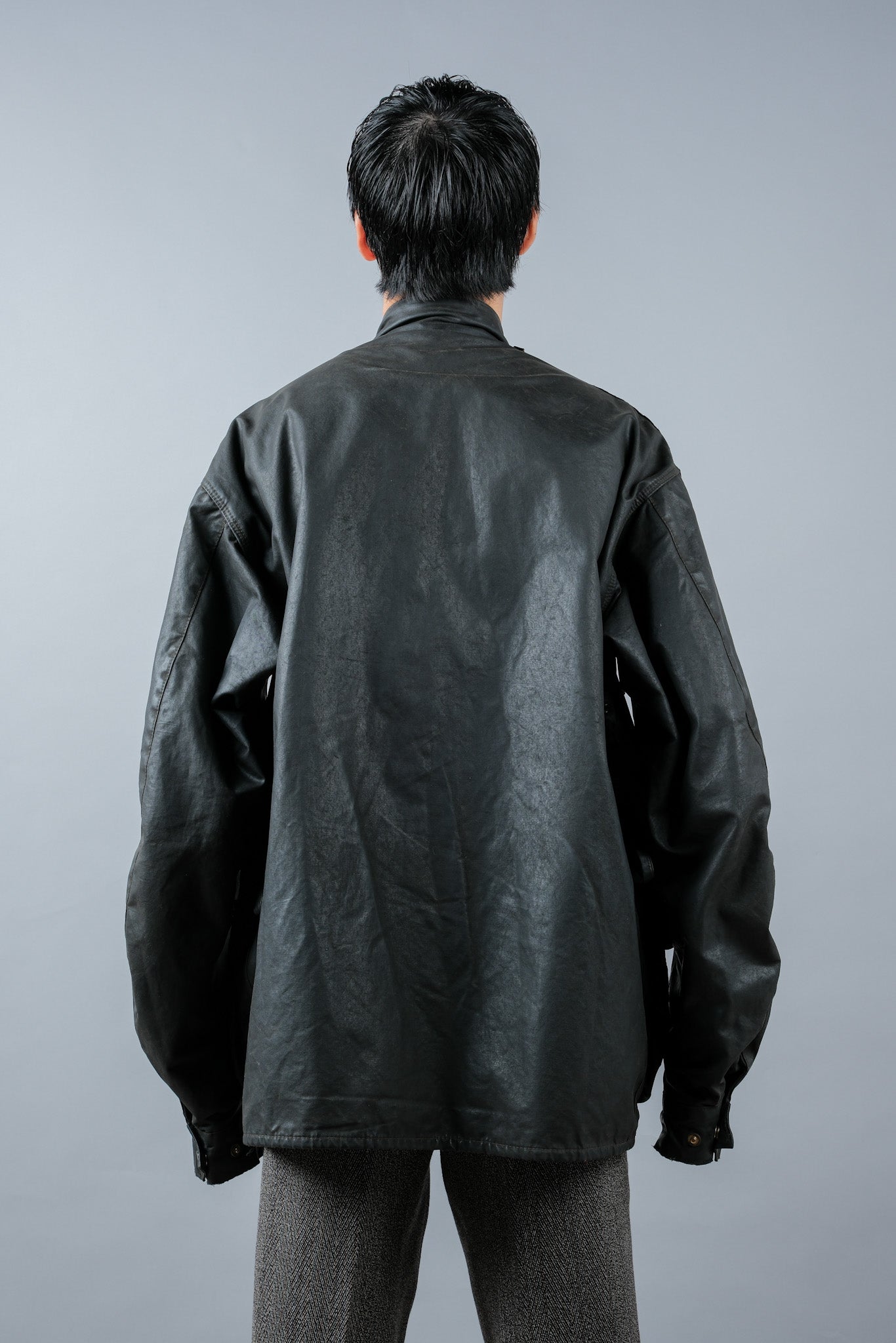 ［~70's］Vintage Barbour Waxed Cotton Jacket 1 Crest "International Suit" "Gold Label" "Unusual Lining"