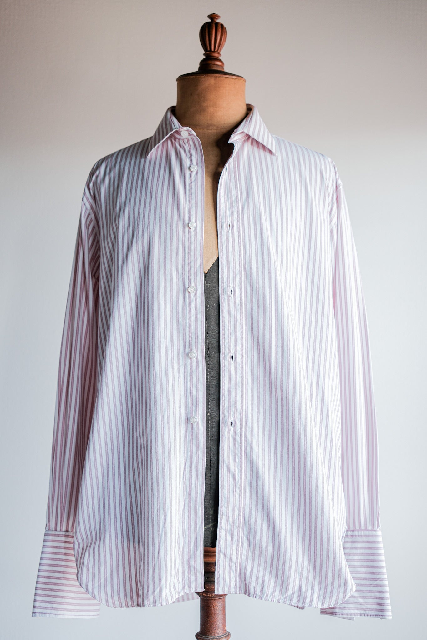 [~ 00's] Old Arnys Paris Cotton Striped Dress Shirt Size.41