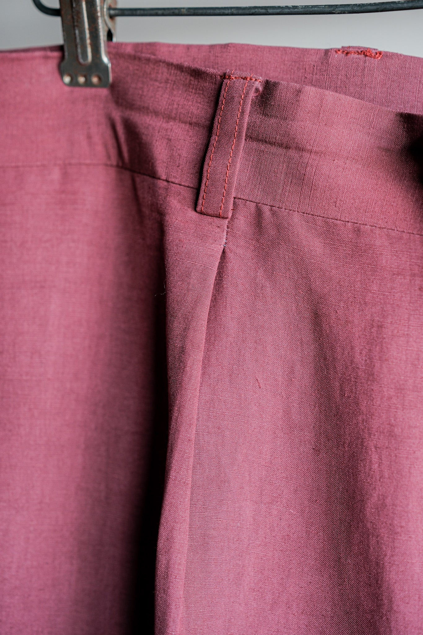 ［~00's］Old ARNYS PARIS In Tuck Turn Up Linen Silk Trousers Size.42