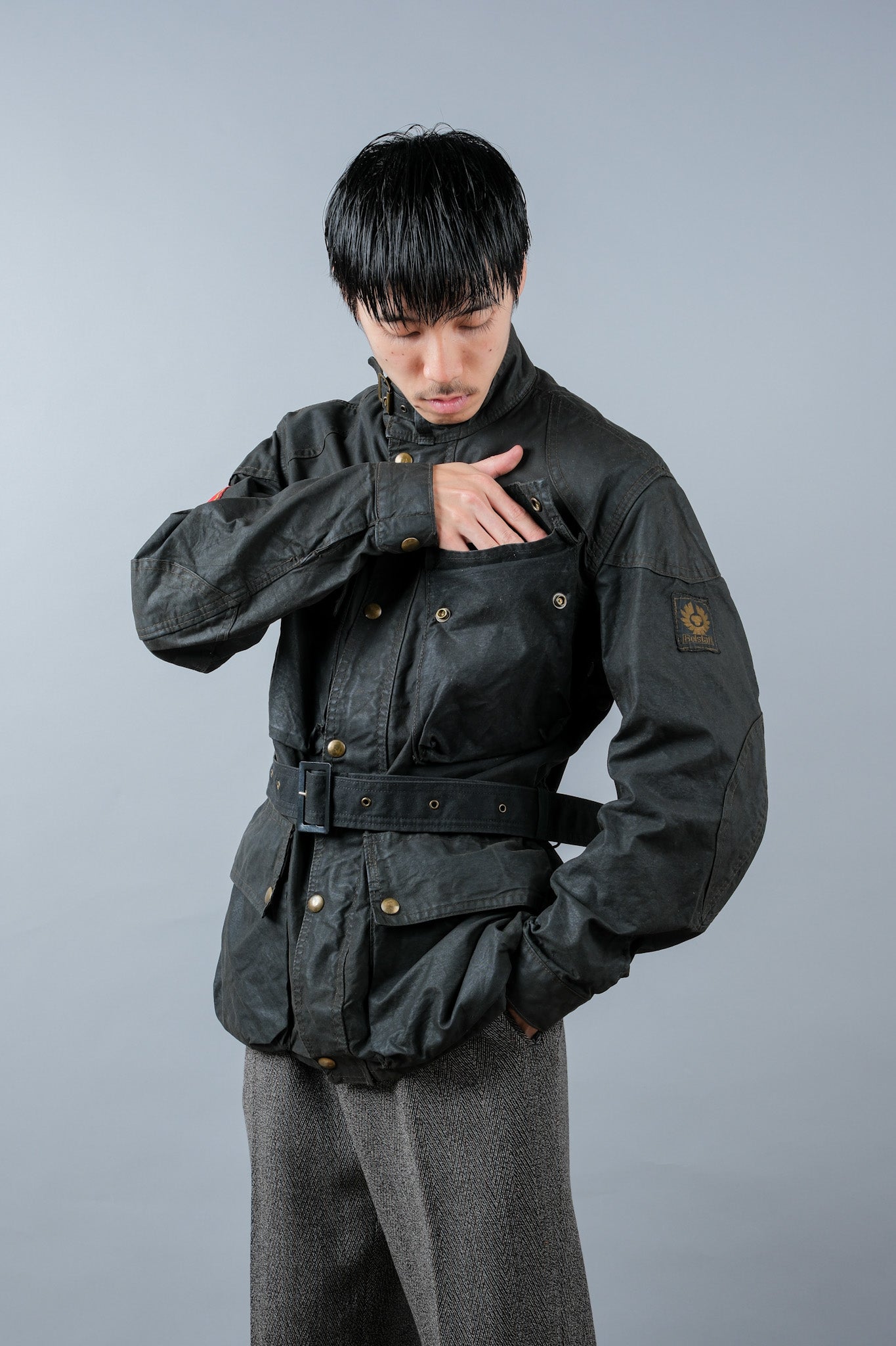 ［~70's］Vintage Belstaff Waxed Cotton Jacket "TRIALMASTER"