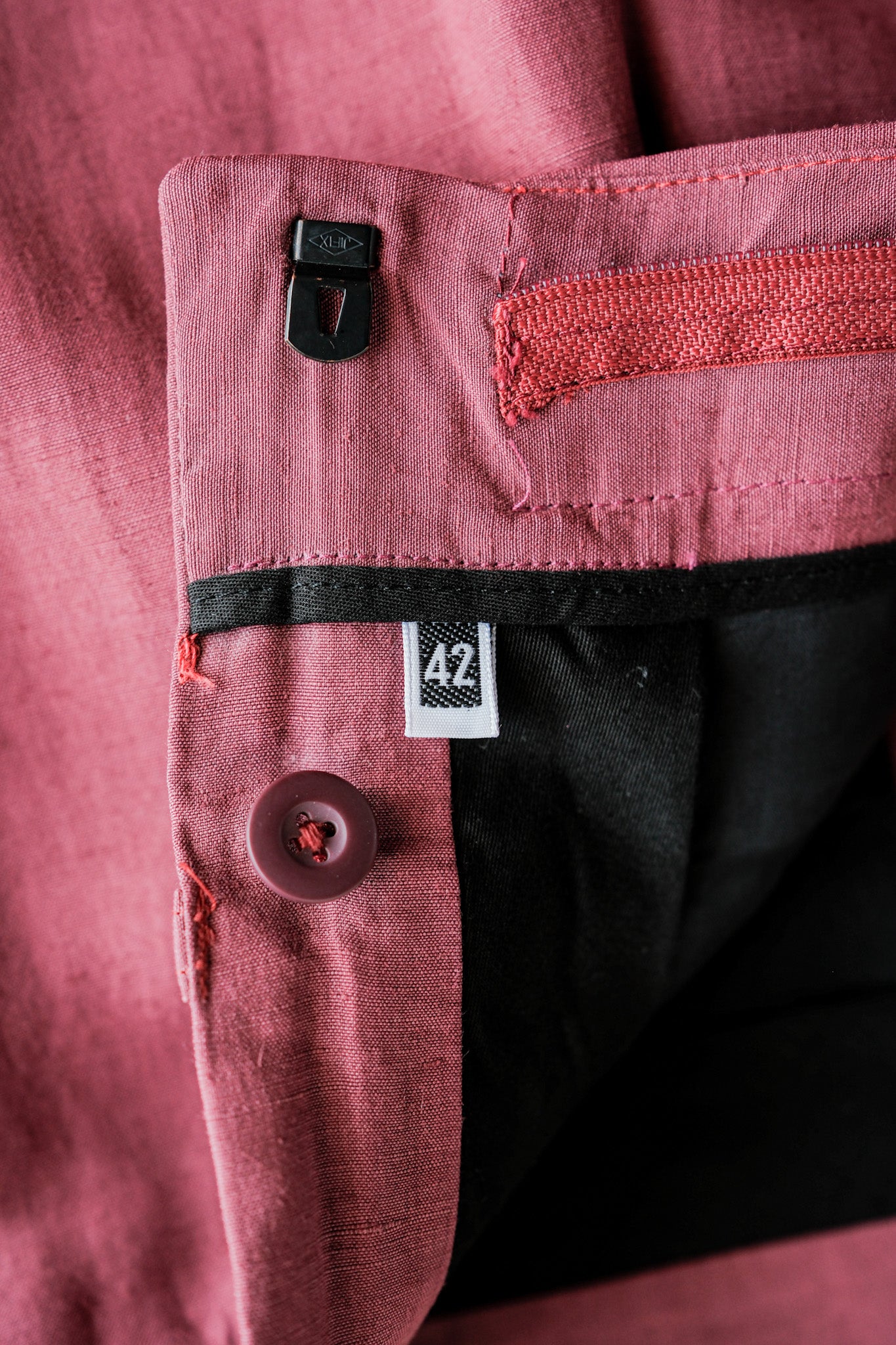 ［~00's］Old ARNYS PARIS In Tuck Turn Up Linen Silk Trousers Size.42