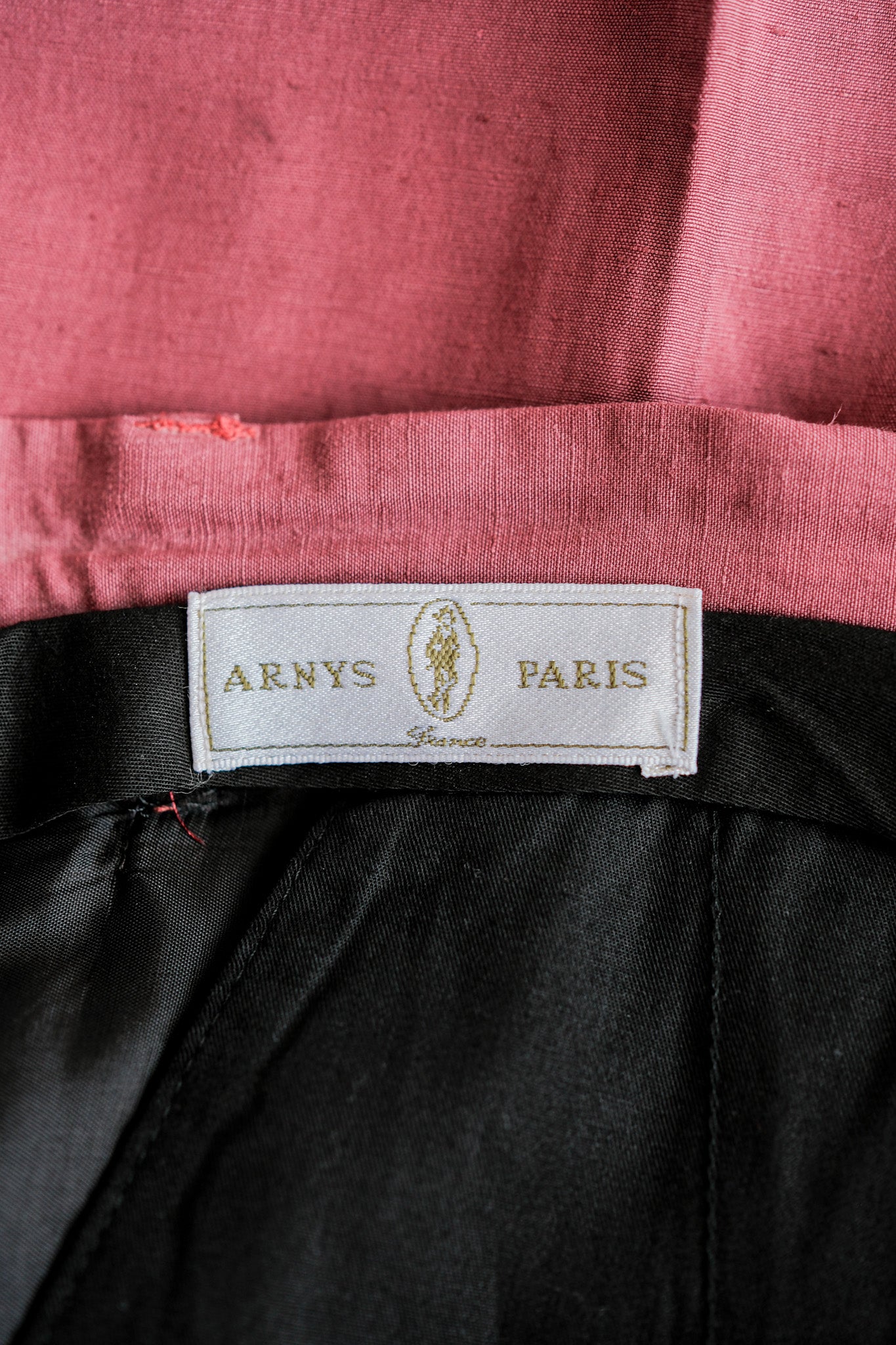 ［~00's］Old ARNYS PARIS In Tuck Turn Up Linen Silk Trousers Size.42