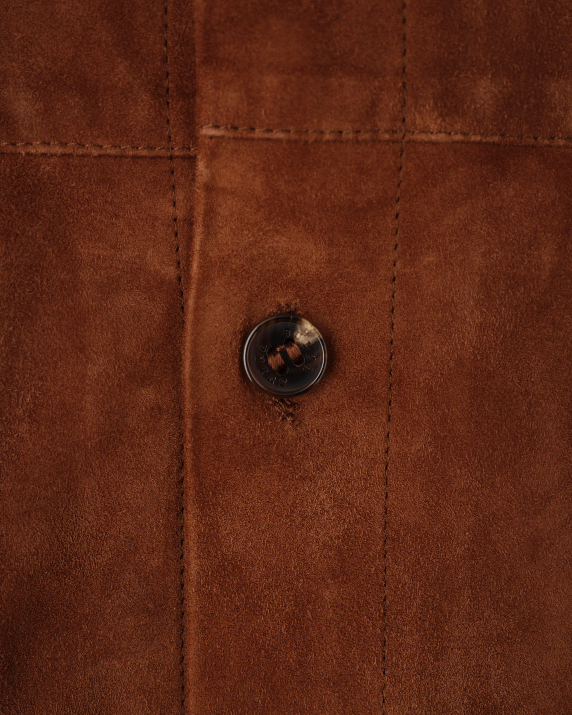 ［~90’s］Old SULKA Brown Suede Leather Shirt Jacket Size.42