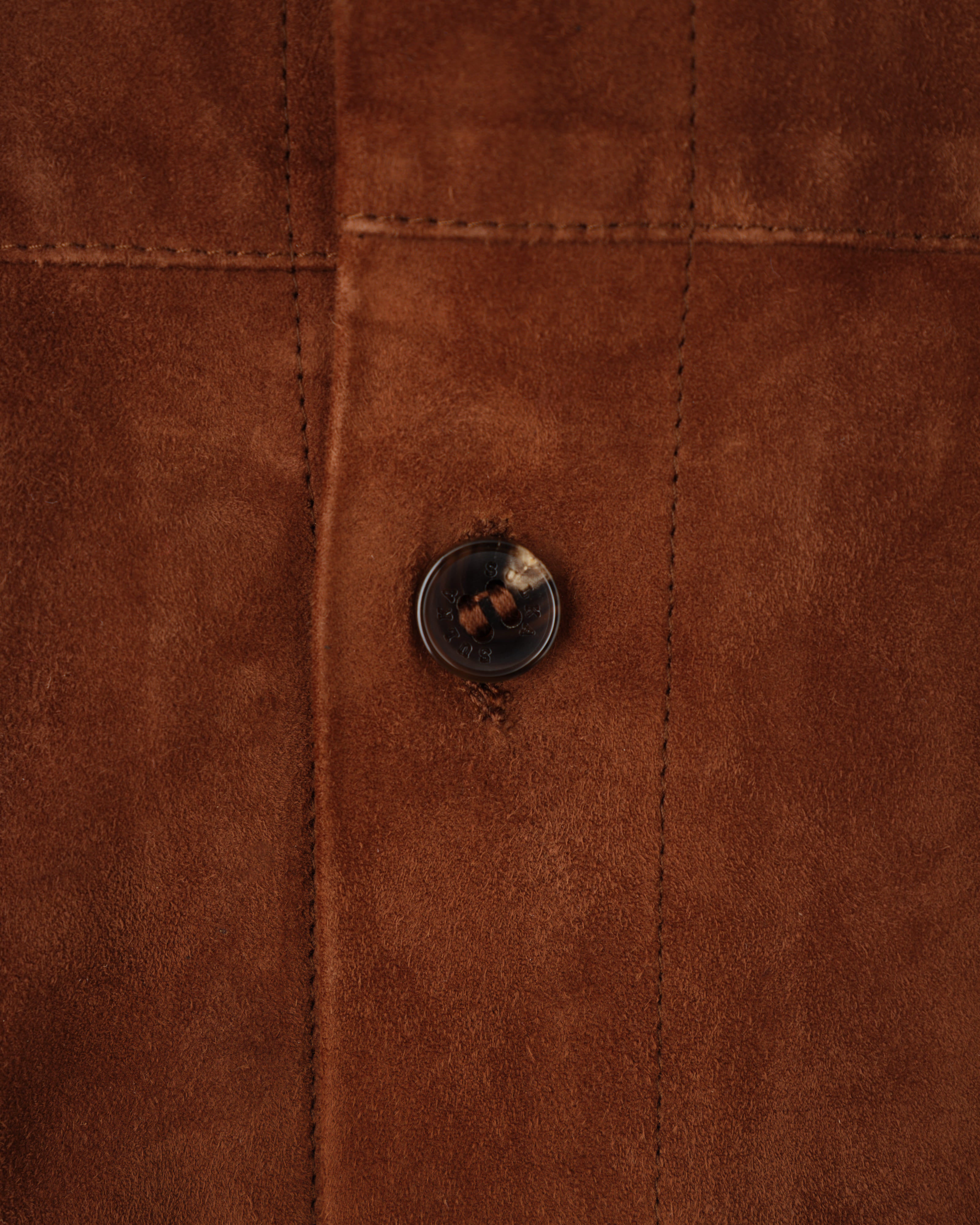 【~90’s】Old SULKA PARIS Brown Suede Leather Shirt Jacket Size.42