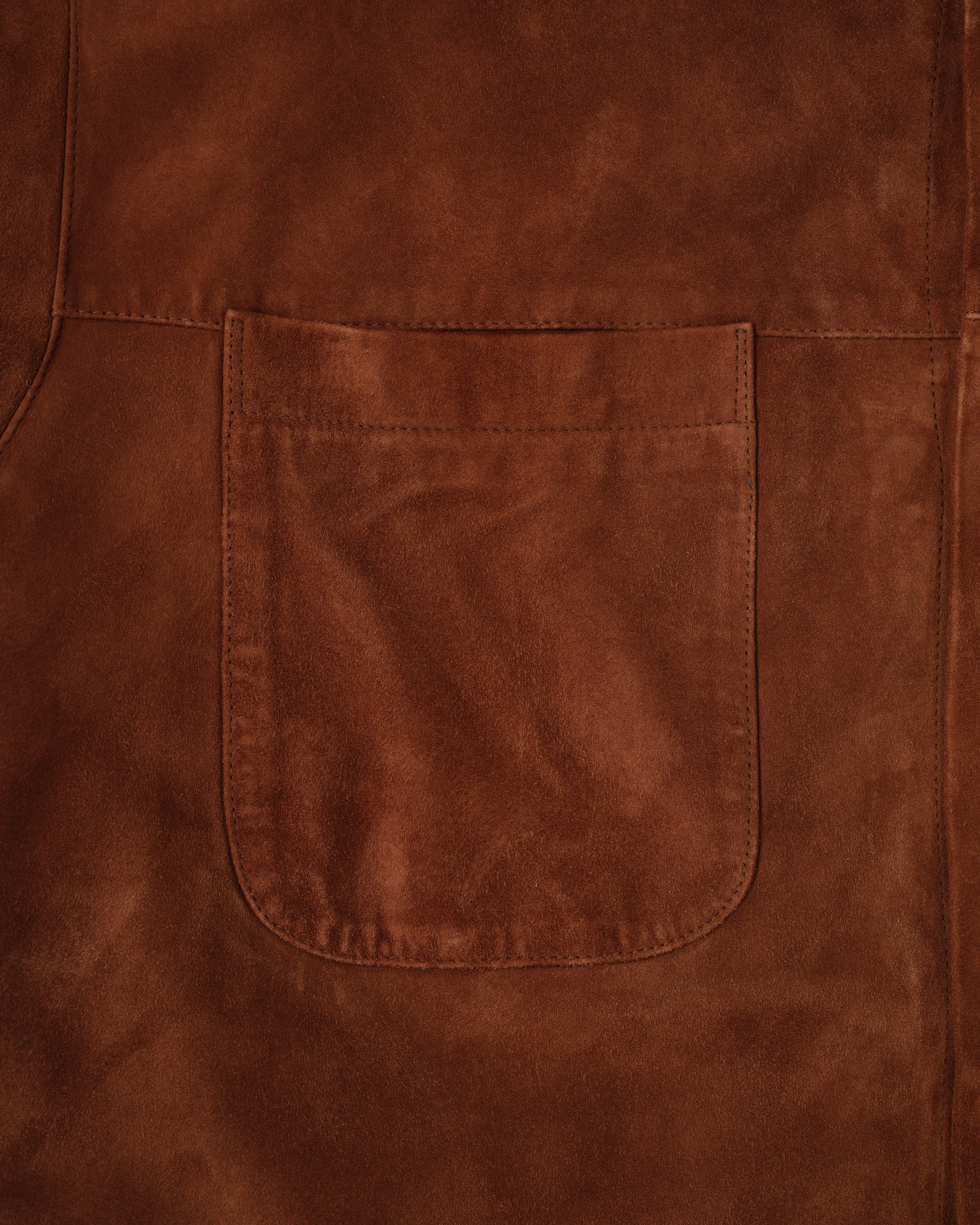 ［~90’s］Old SULKA Brown Suede Leather Shirt Jacket Size.42