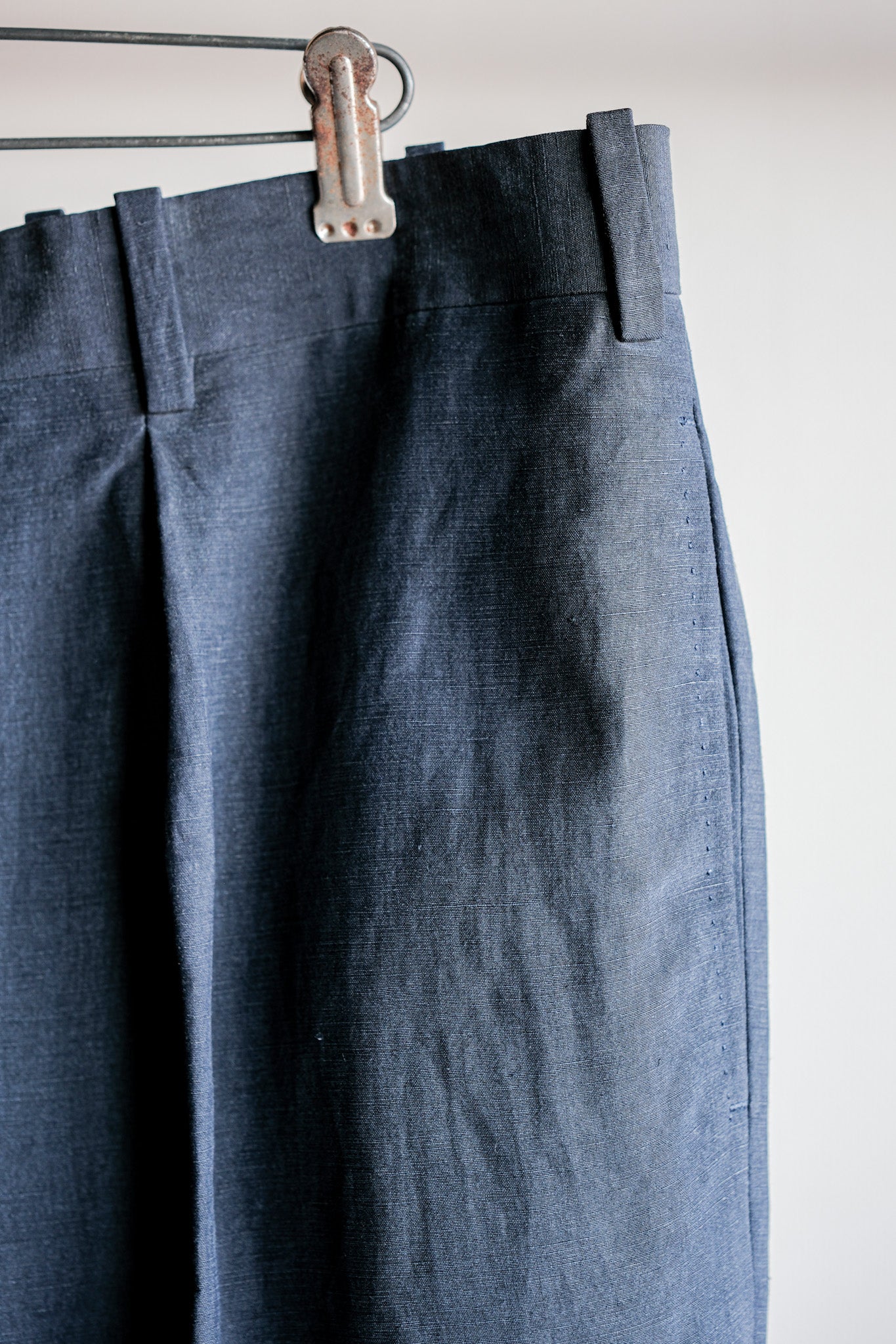 ［~00's］Old ARNYS PARIS In Tuck Turn Up Linen Silk Trousers Size.44