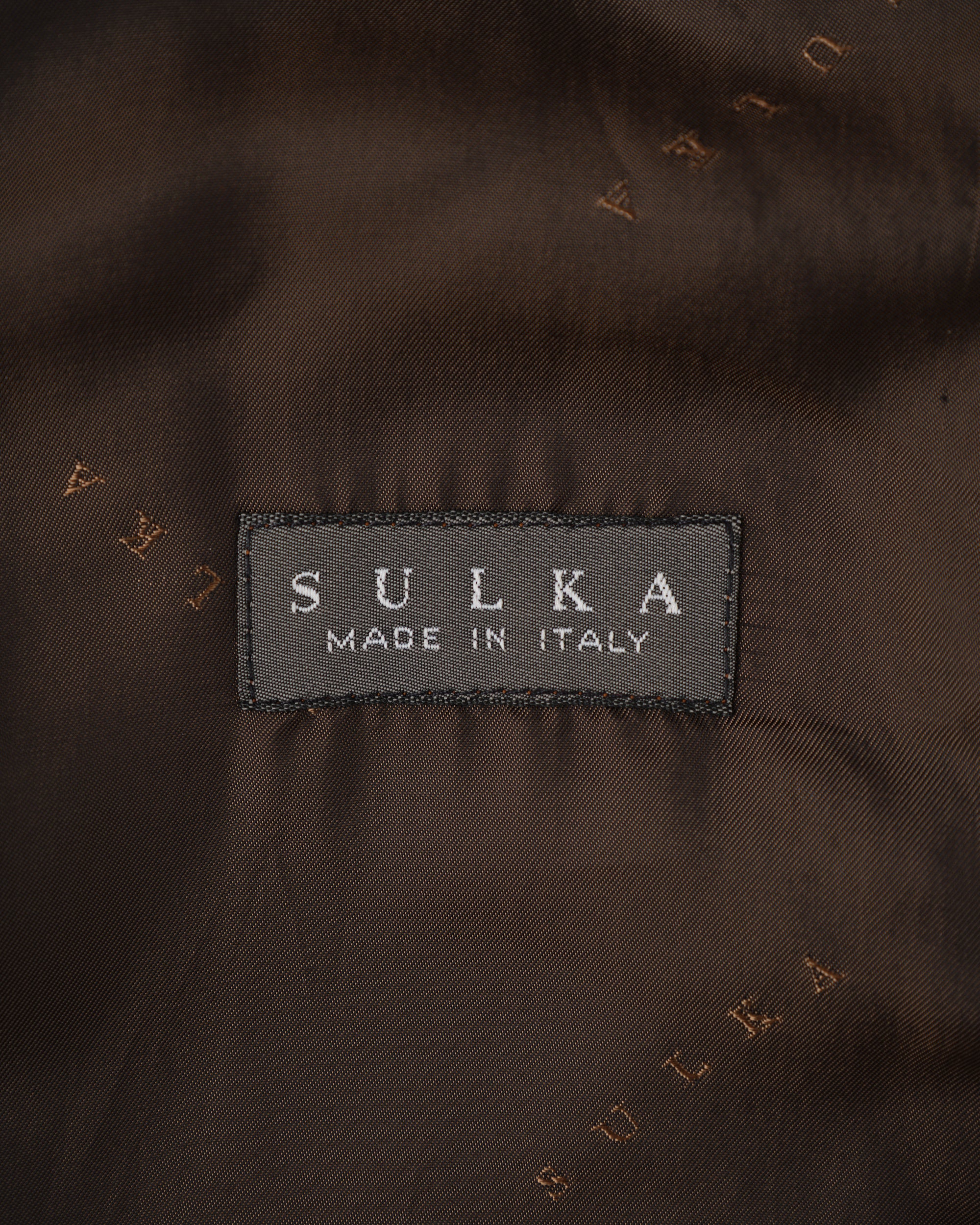 ［~90’s］Old SULKA Brown Suede Leather Shirt Jacket Size.42