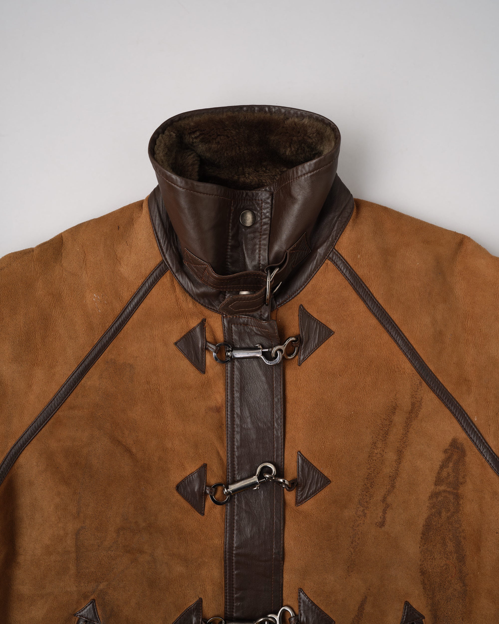 ［~90's］Old Yves Saint Laurent Shearling Jacket "Fourrures"