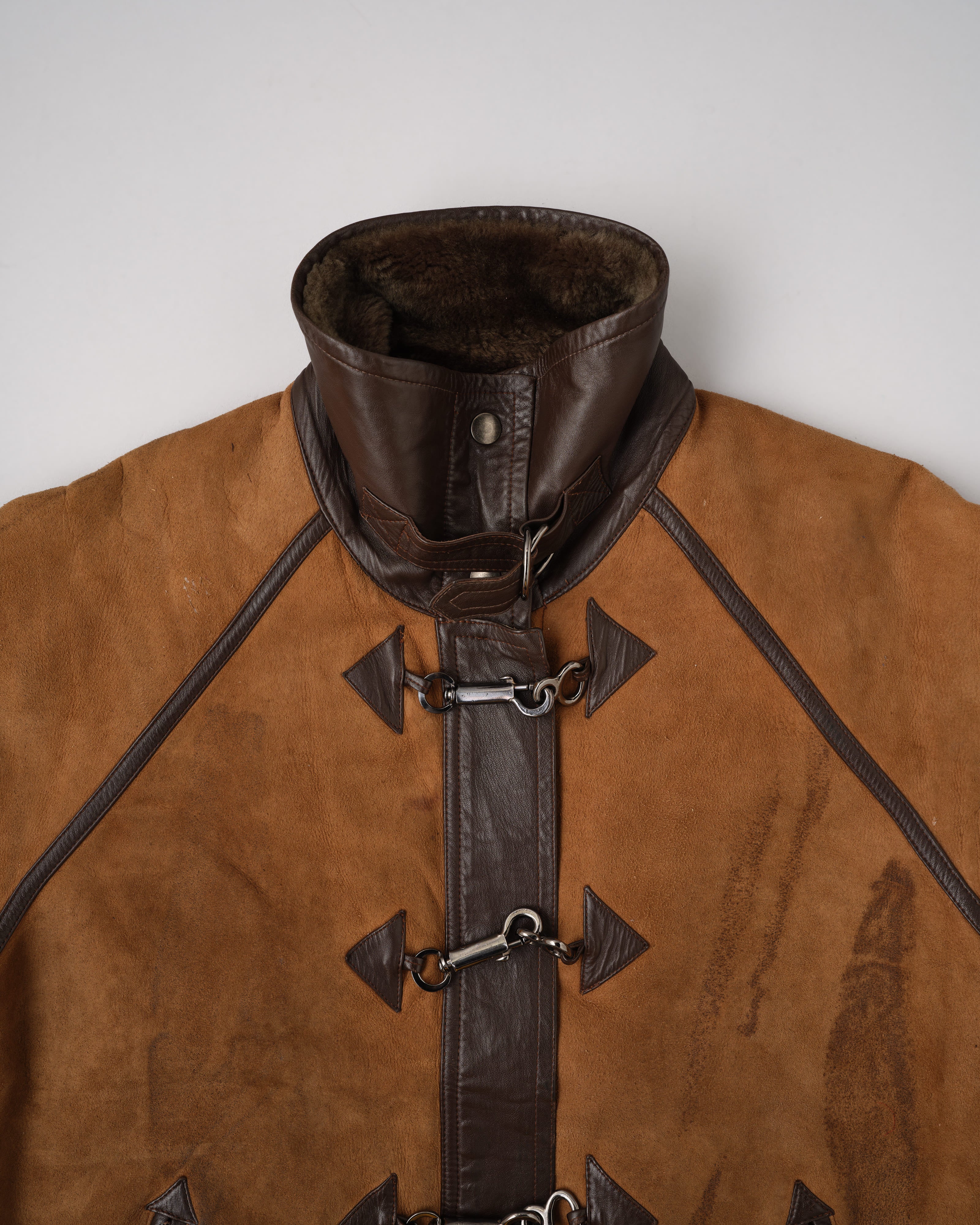 【~90's】Old Yves Saint Laurent Shearling Jacket "Fourrures"