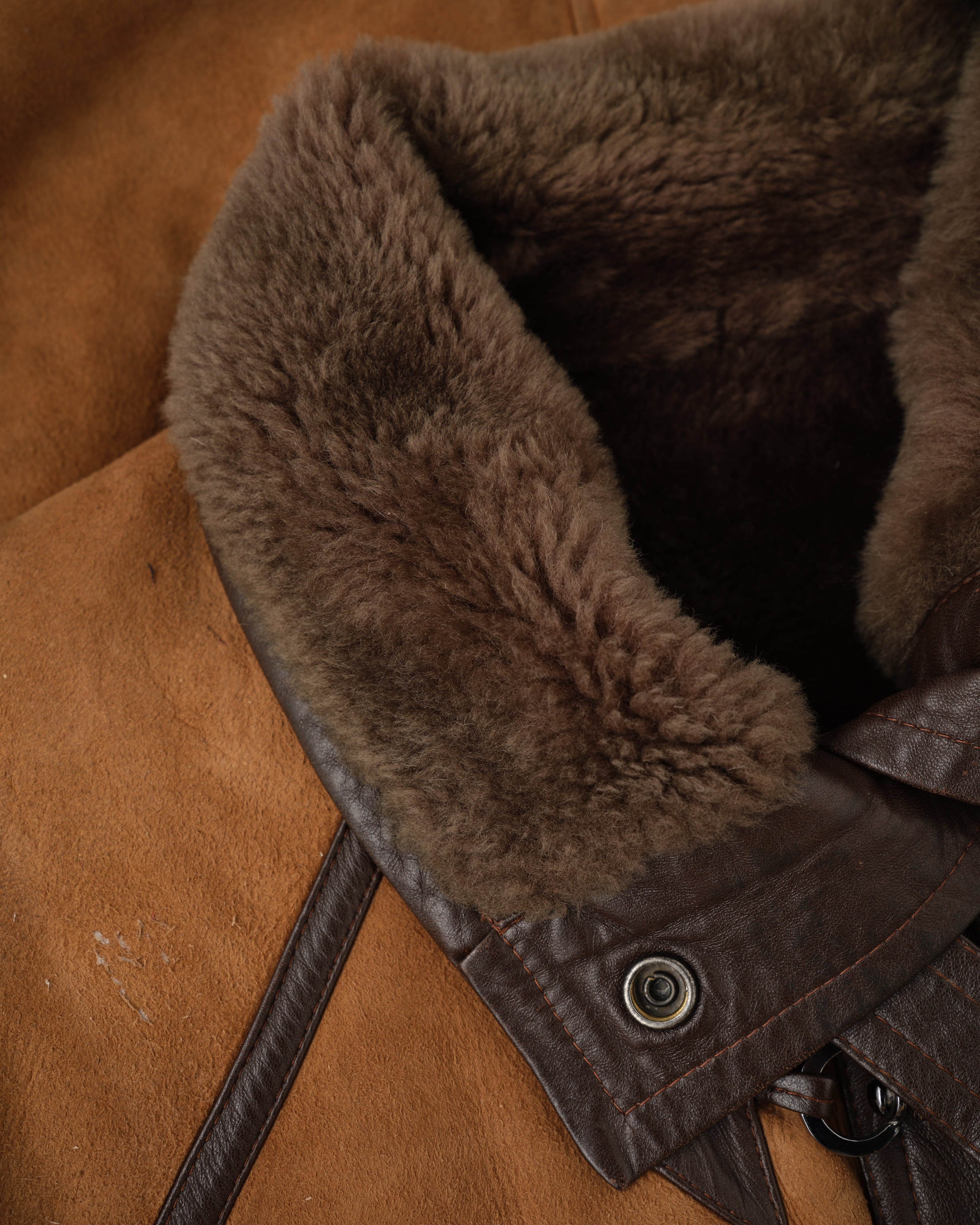 【~90's】Old Yves Saint Laurent Shearling Jacket "Fourrures"