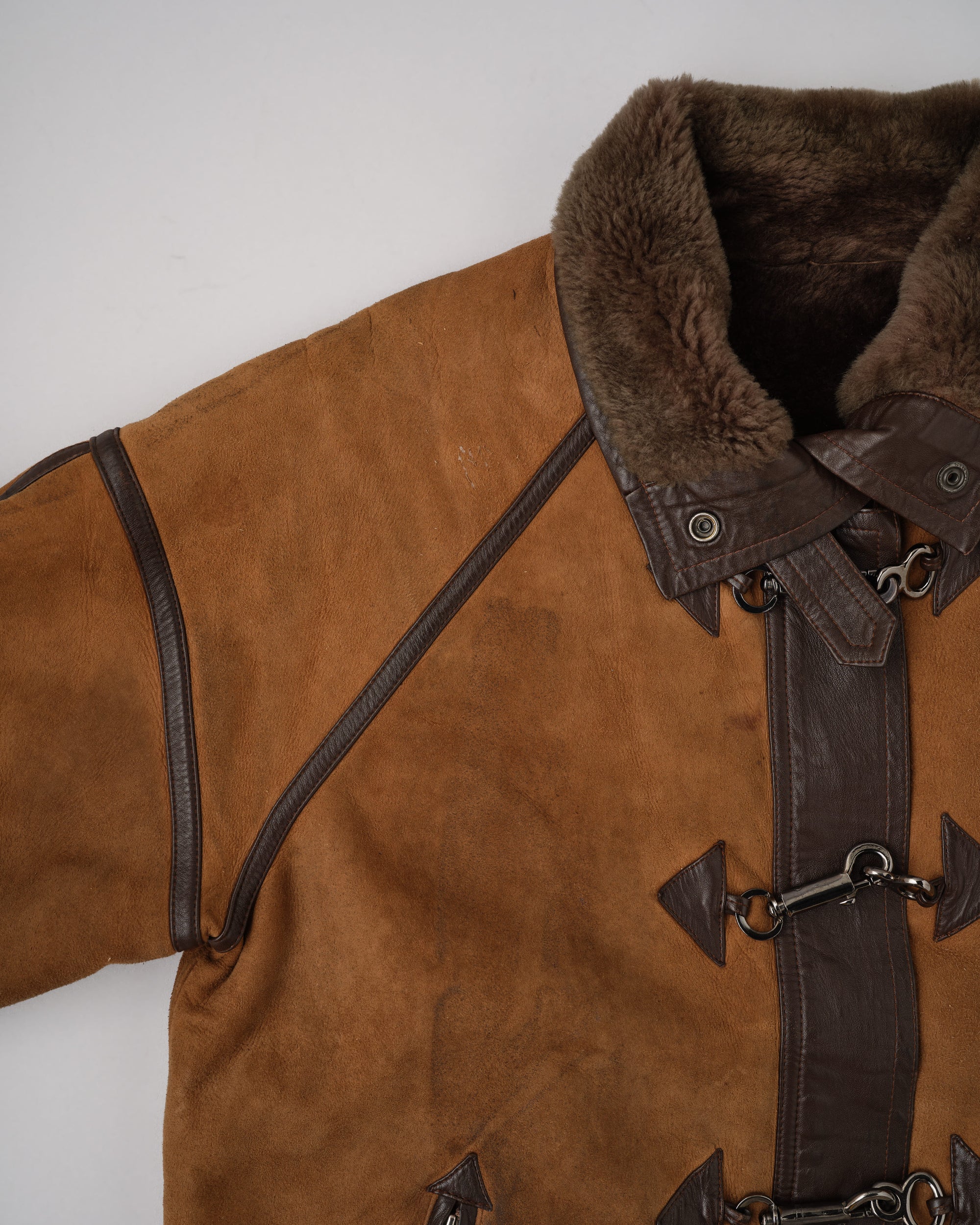 ［~90's］Old Yves Saint Laurent Shearling Jacket "Fourrures"
