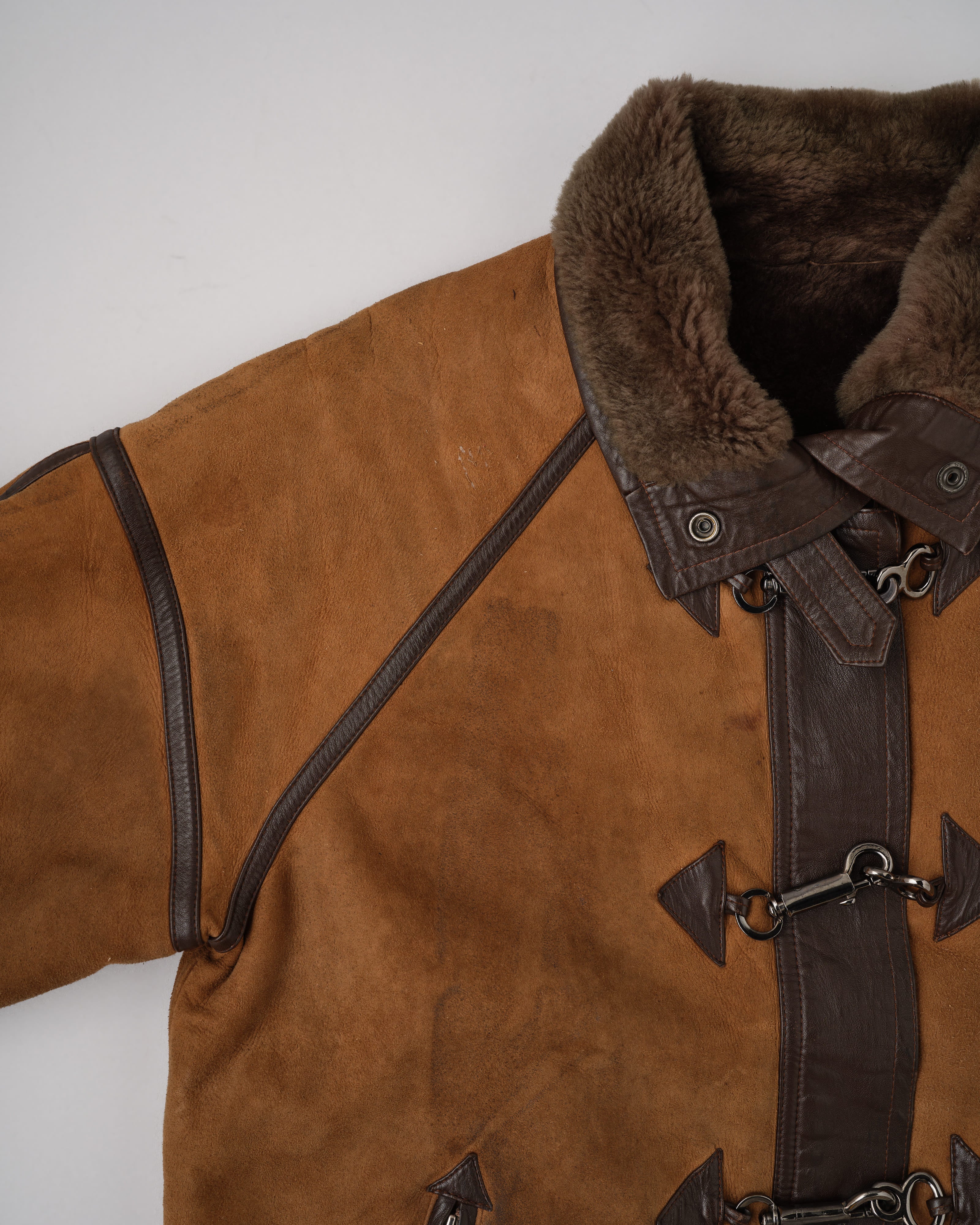 【~90's】Old Yves Saint Laurent Shearling Jacket "Fourrures"