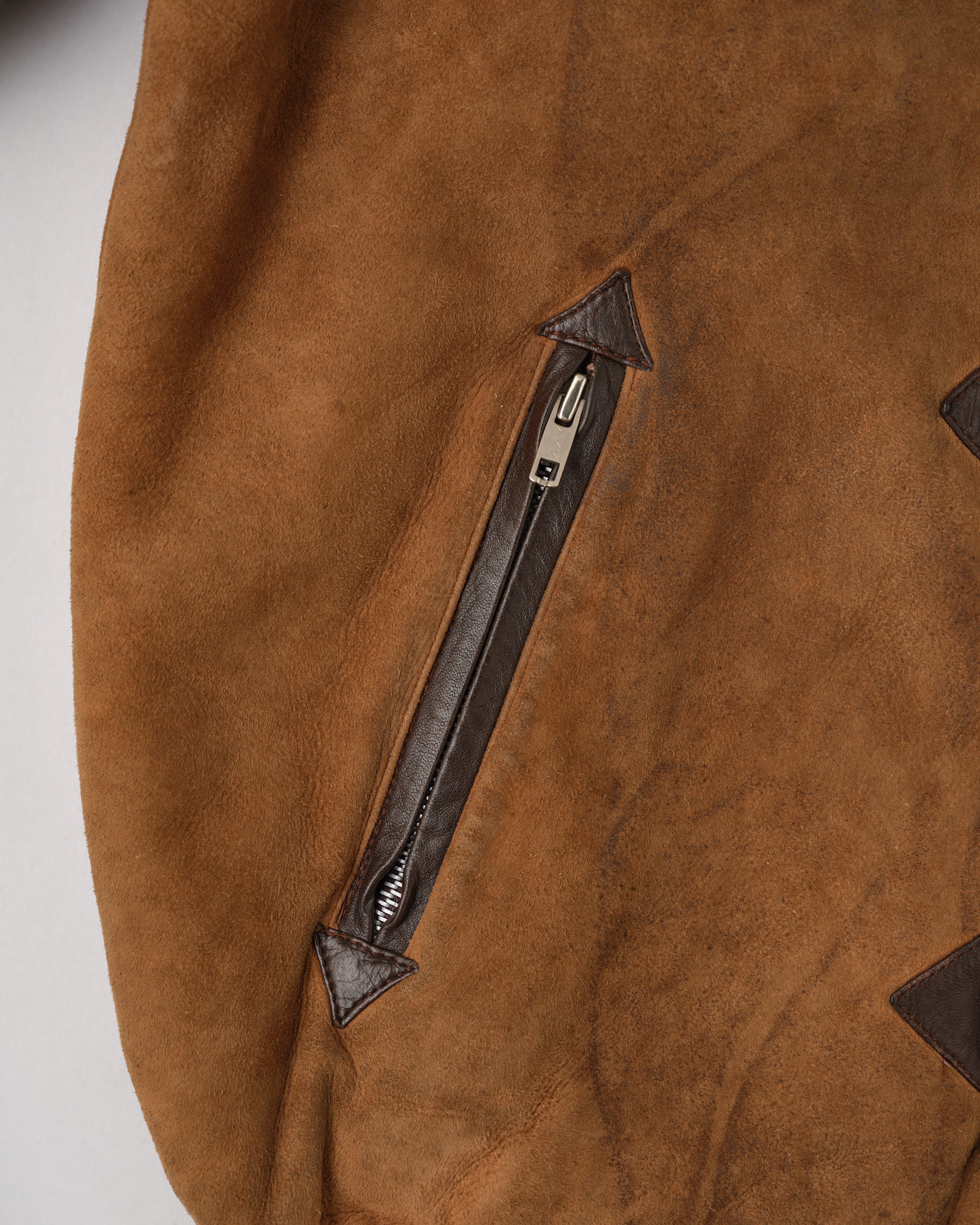 【~90's】Old Yves Saint Laurent Shearling Jacket "Fourrures"