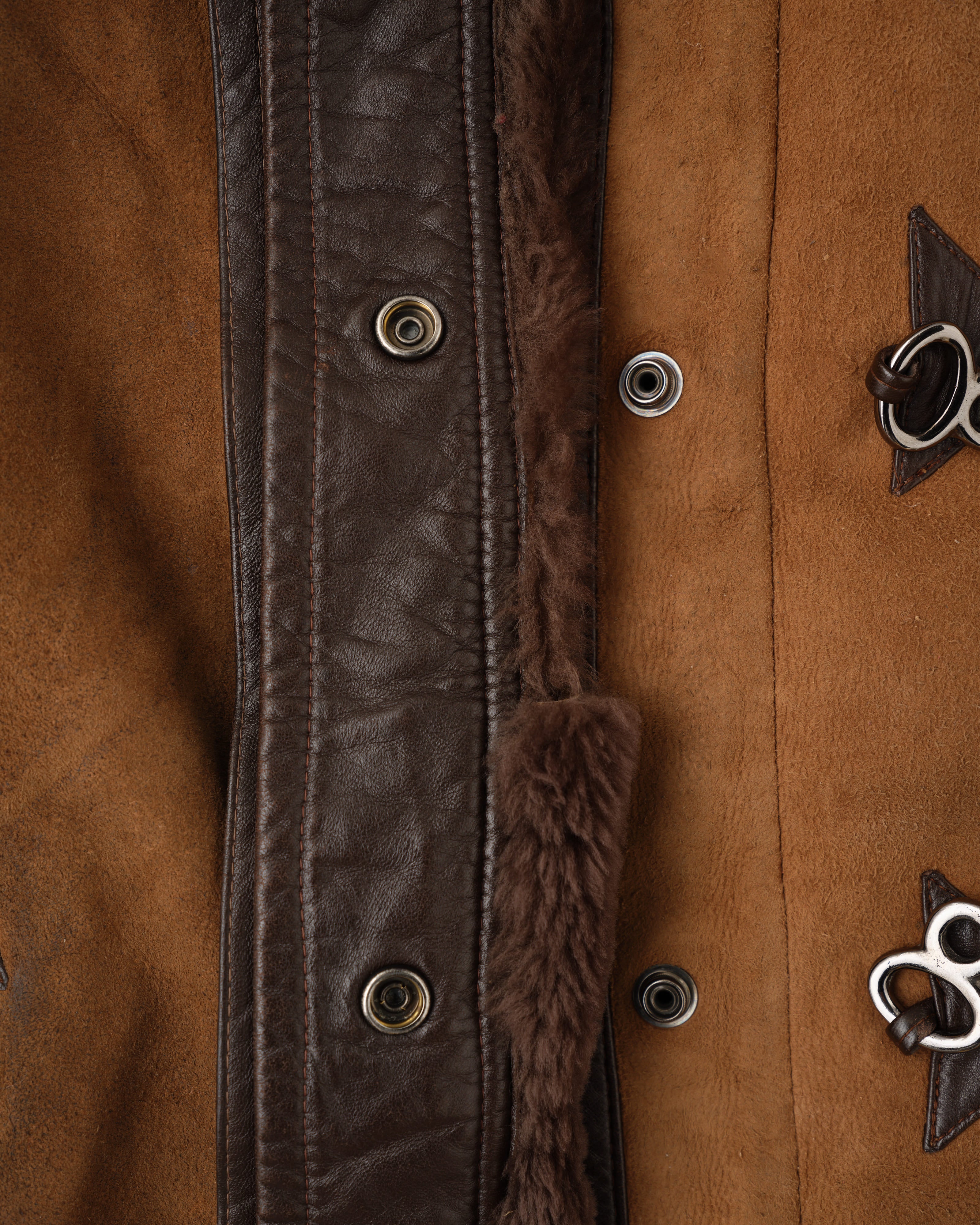 【~90's】Old Yves Saint Laurent Shearling Jacket "Fourrures"